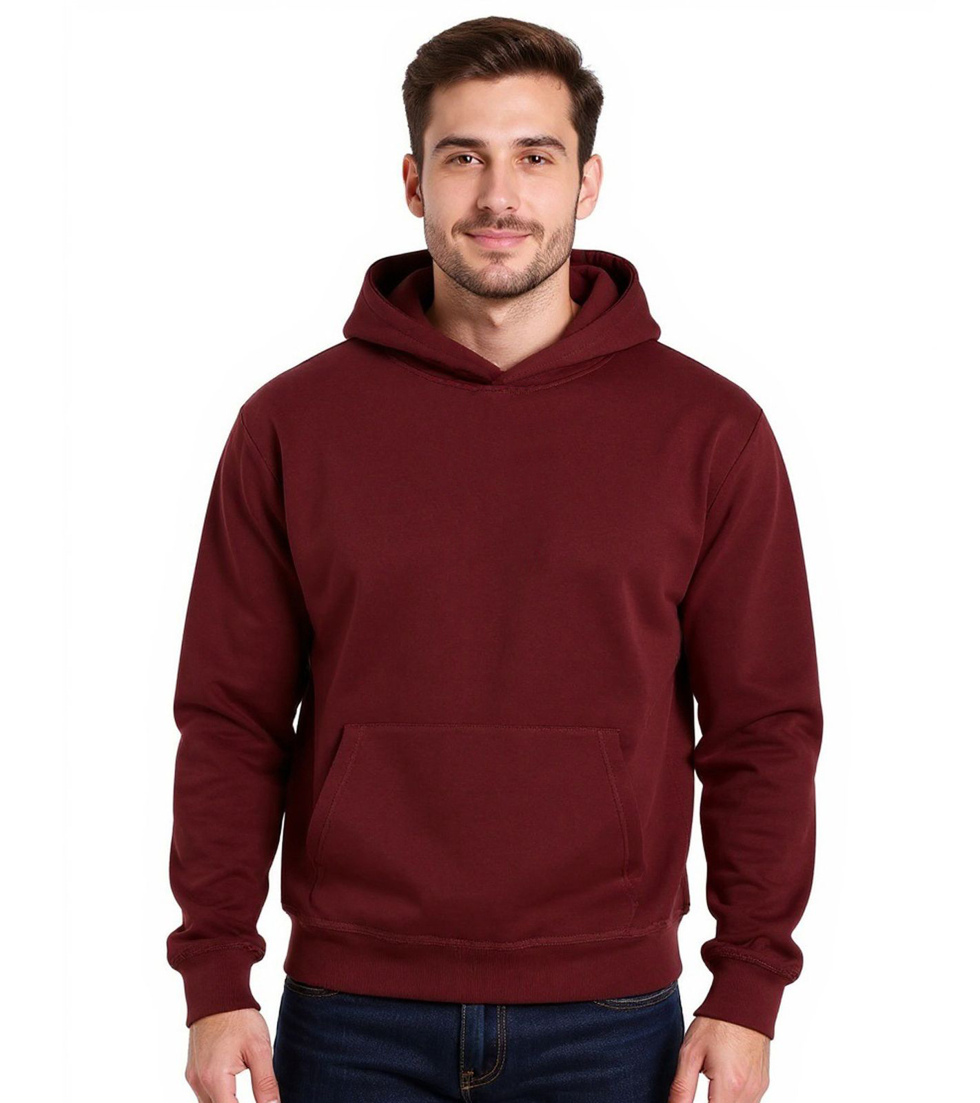 European League Of Football Blanko Baumwoll-Hoodies Zinfandel