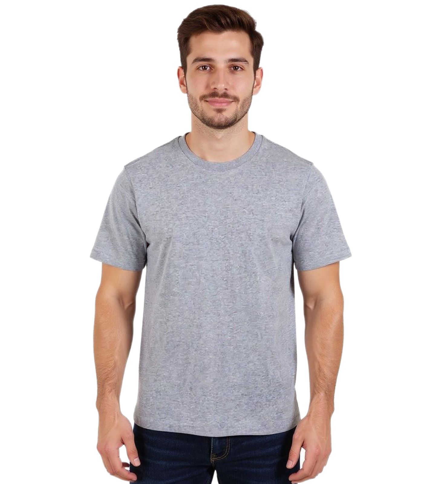 European League Of Football Blanko T-Shirts grau meliert