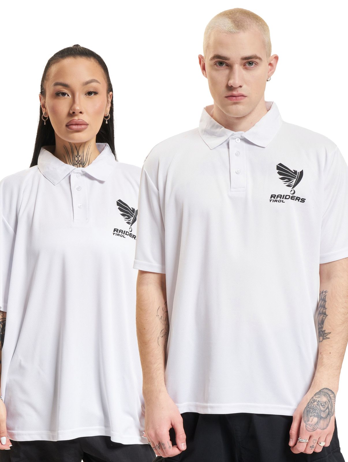 European League Of Football Raiders Tirol PoloShirts leuchtend weiß