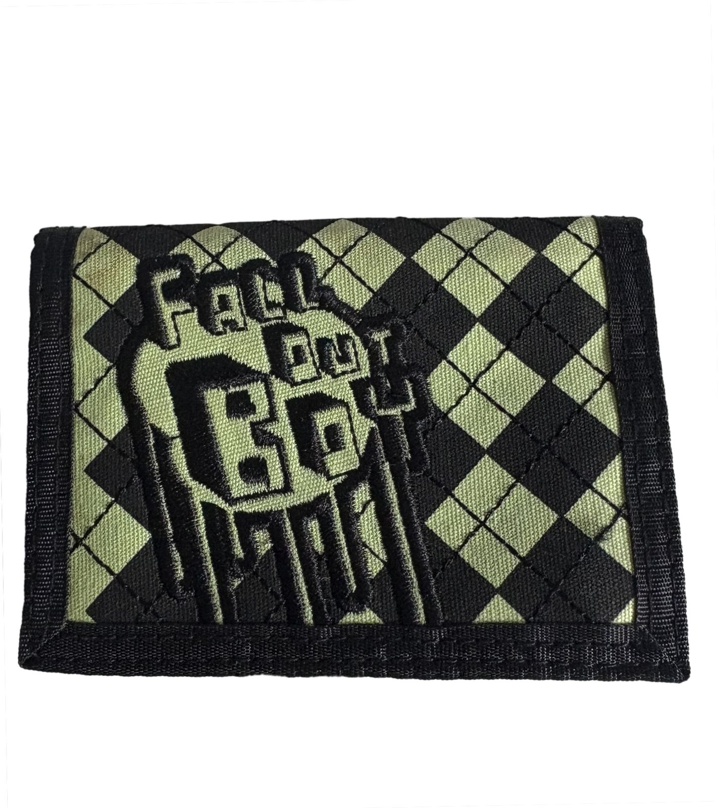 Fall Out Boy Stilvolle Band-Brieftasche mit auffälligen Motiv Gothic-Style Portemonnaie FW108967FOB Schwarz/Grün