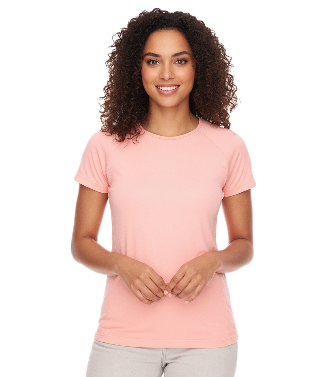 FAYN SPORTS Damen Sport-Top atmungsaktives und schweißtransportierendes Trainings-Shirt 73022200 Lachs-Rosa