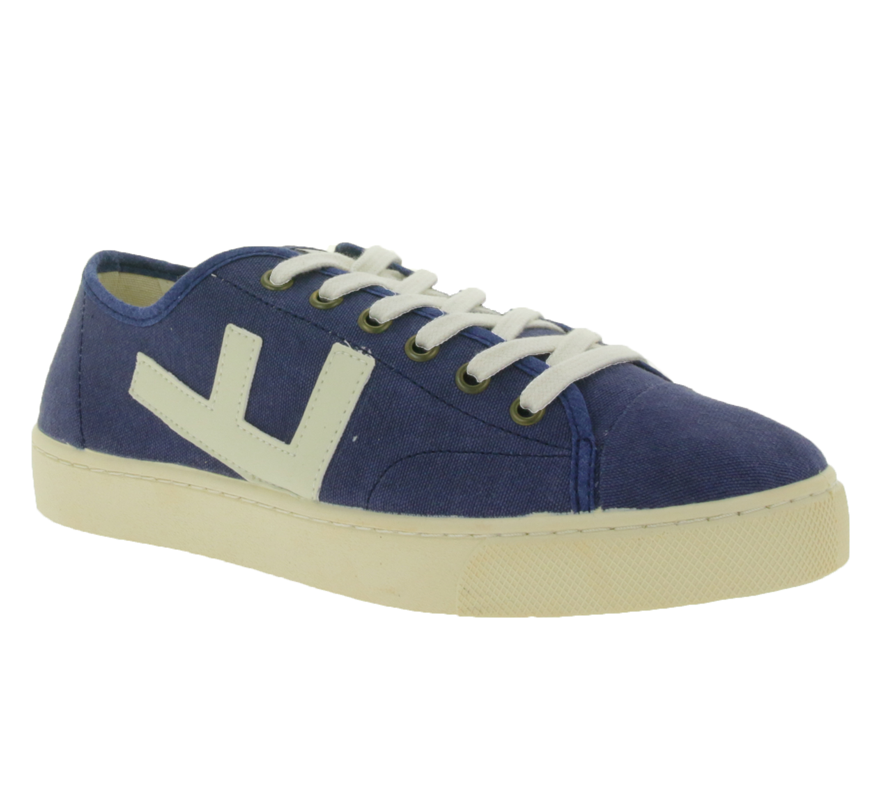 FLAMINGOS LIFE RANCHO NAVY IVORY Sneaker vegane Urlaubs-Schuhe Sneaker mit Kork Made in Spain Blau