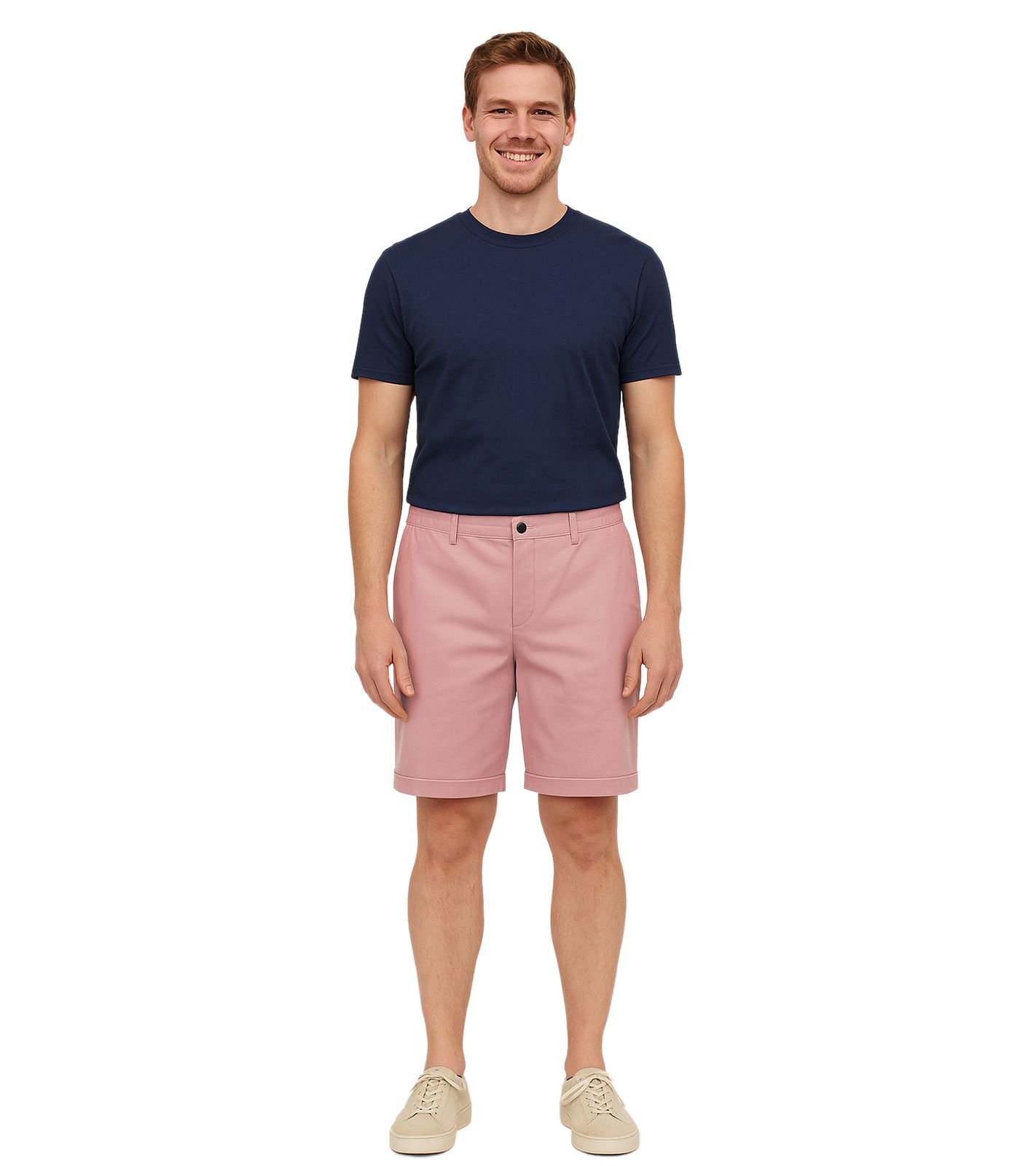 FQ1924 Henry Herren Freizeit-Bermuda Chino-Hose Baumwoll-Shorts kurze Hose 21900629 132804 Rosa