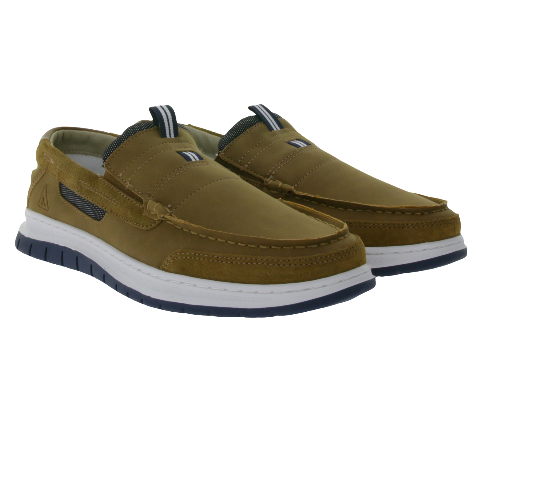 Gaastra Herren Slipper zeitlose Low-Top Schuhe mit Echtleder-Anteil Braun