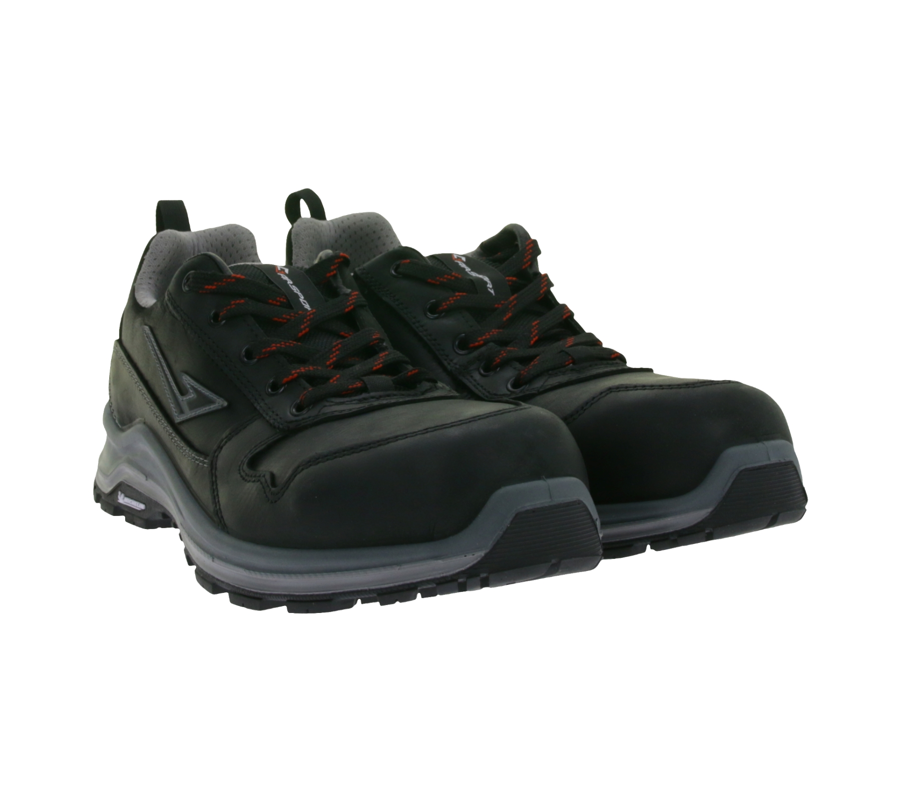 GARSPORT Kele Low S3 Herren & Damen Sicherheits-Schuhe mit Michelin-Arrow-HRO-Gummisohle Arbeits-Schuhe GDS1090018 0003 Schwarz