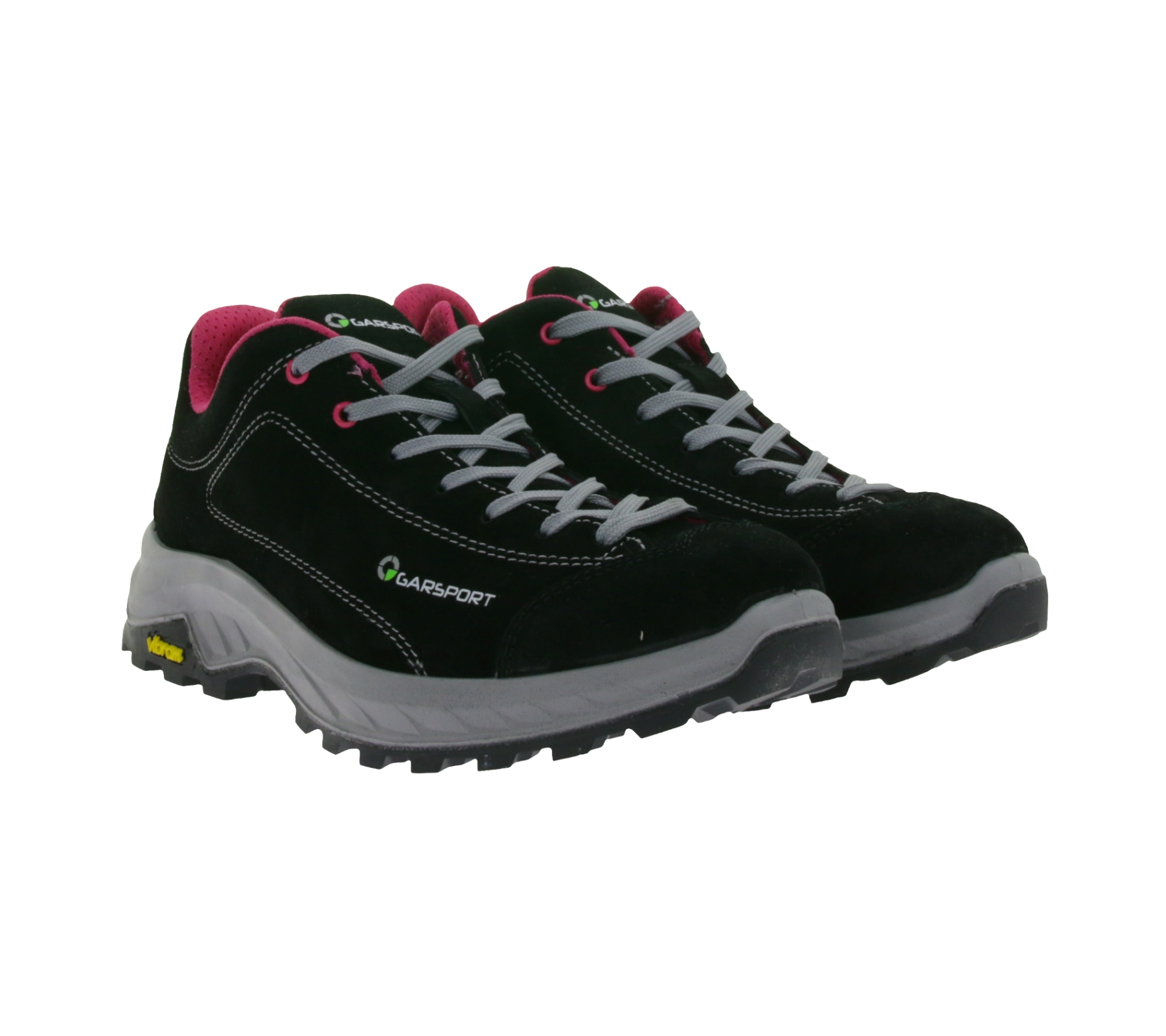GARSPORT Rozes Low Damen Wander-Schuhe mit Vibram-Sohle Echtleder-Schuhe Trekking-Schuhe MGDT3040024 2284 Schwarz