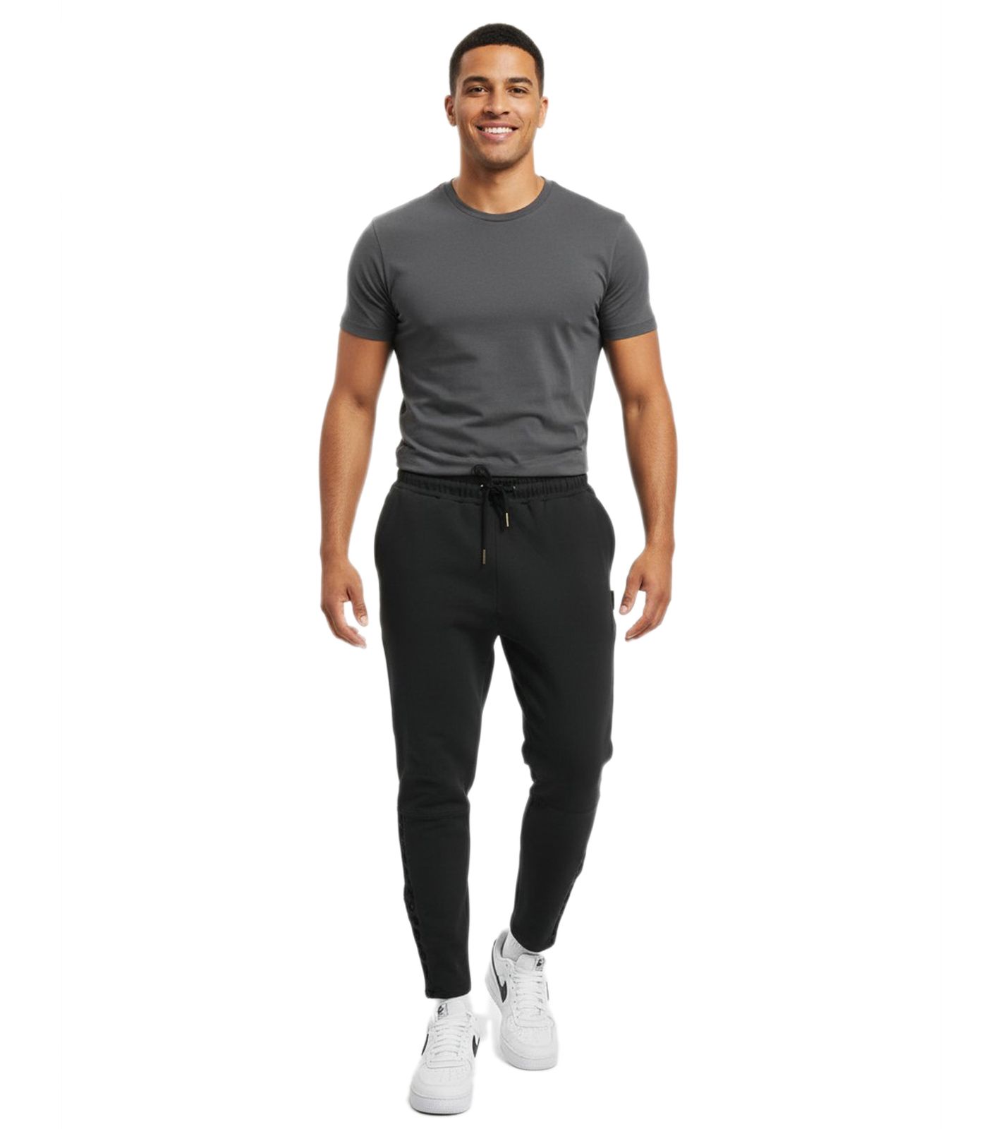 Gomorrha Du Maroc Leo Flockprint Sweatpant schwarz