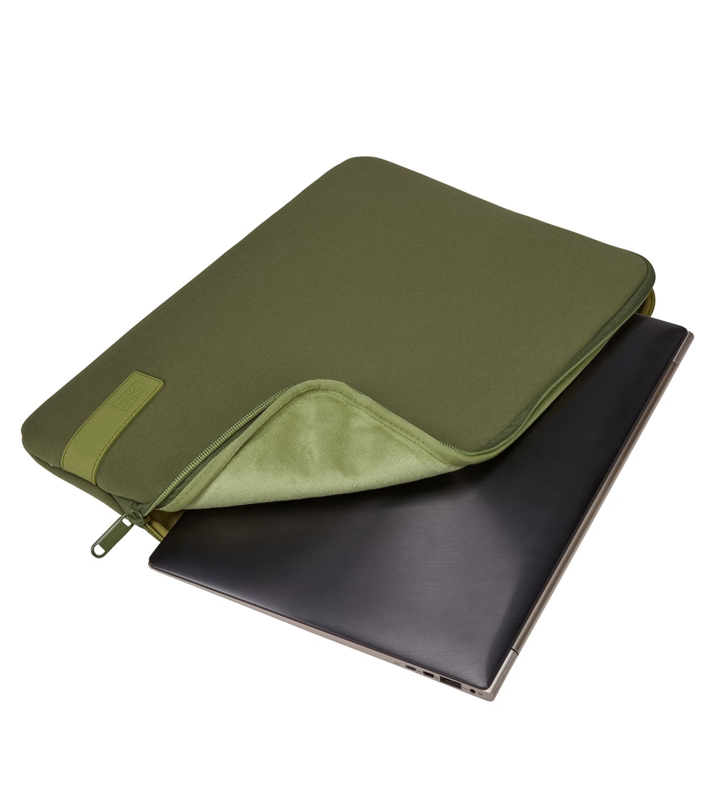 Hochwertige Case Logic Reflect Laptop-Hülle mit Memory-Schaum Laptop-Schutzhülle Laptop-Sleeve 14 Zoll 3204696 Oliv-Grün