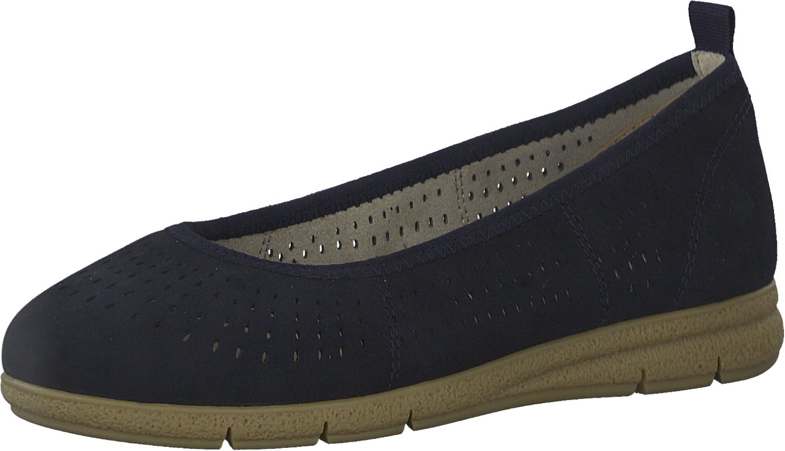 Hochwertige Tamaris Ballerinas Schlupfschuhe für Damen 8-8-82101-20 805 Blau
