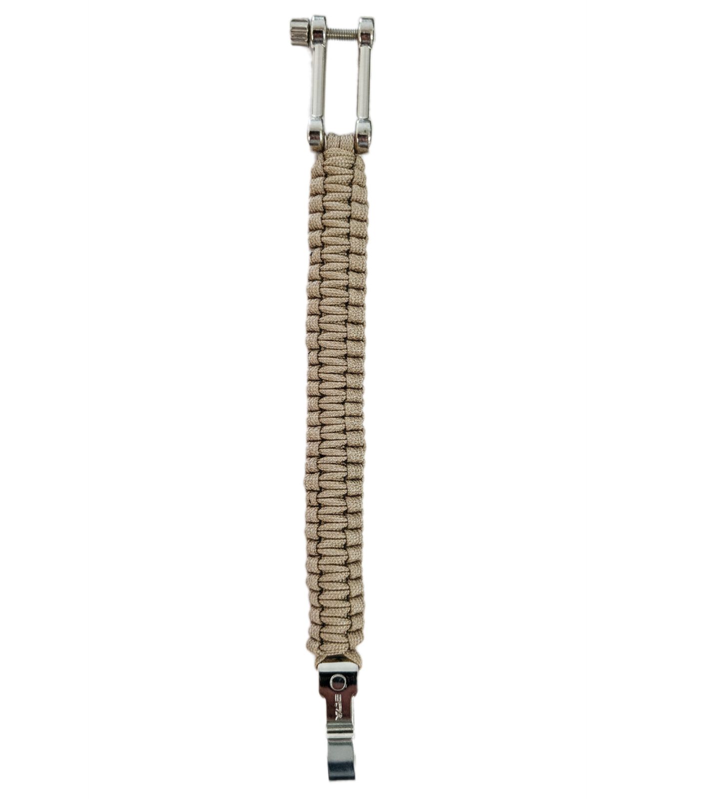 I-BRACE Paracord Armband Survival-Seil zum Armband geflochten aus reißfestem Parachute Beige