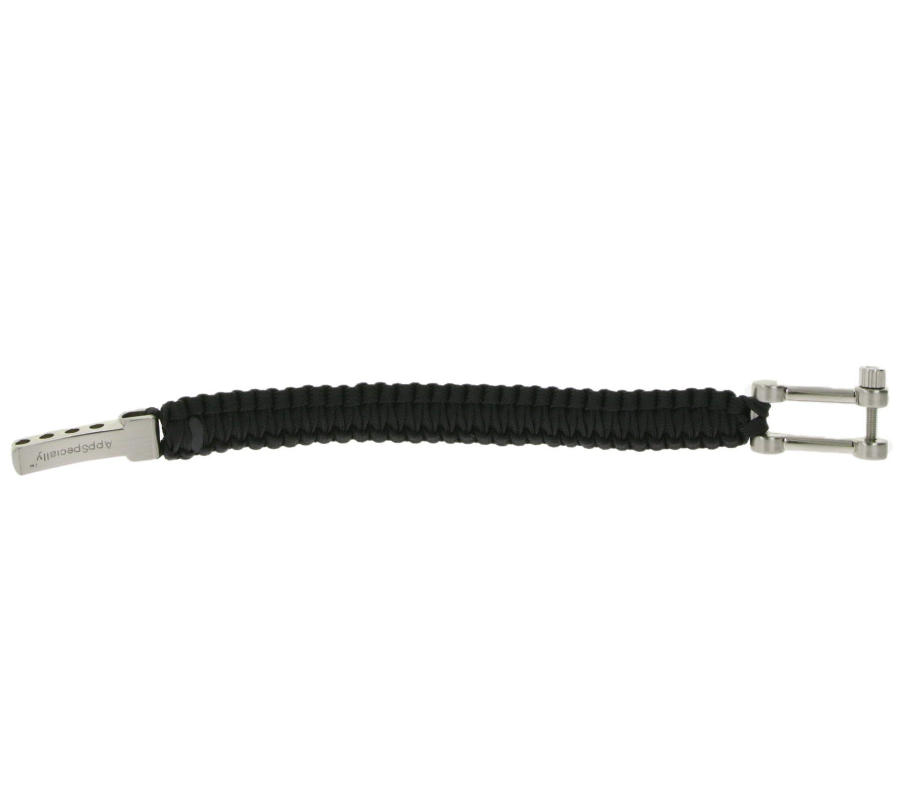 I-BRACE Paracord Armband Survival-Seil zum Armband geflochten aus reißfestem Parachute Cord 550 Cord IB1001 Schwarz