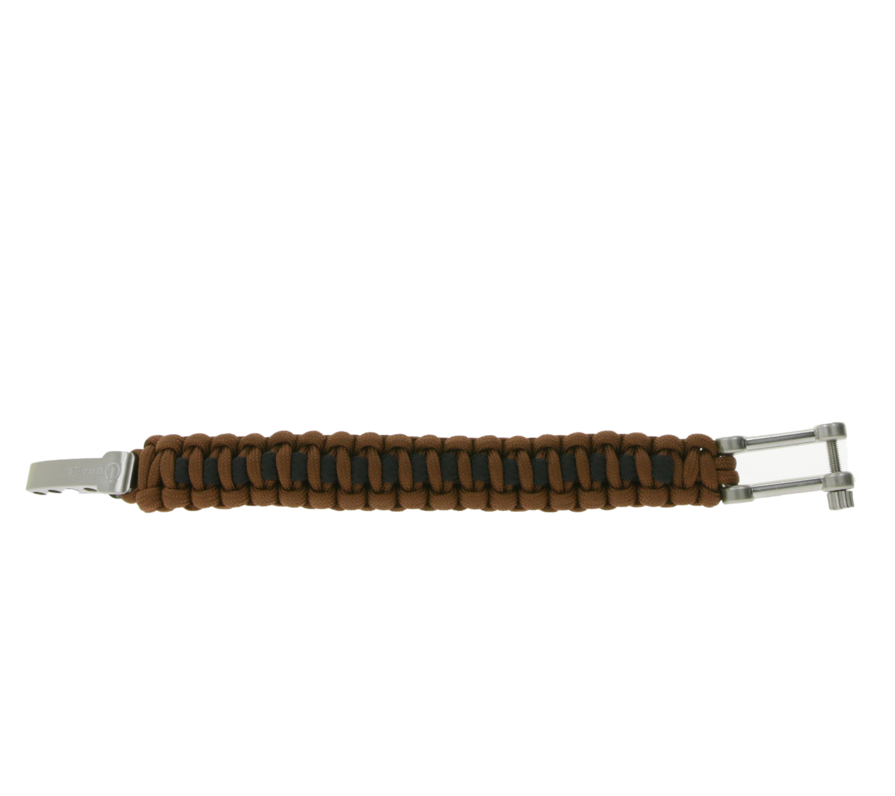 I-BRACE Paracord Armband Survival-Seil zum Armband geflochten aus reißfestem Parachute Cord 550 Cord IB1012 Braun
