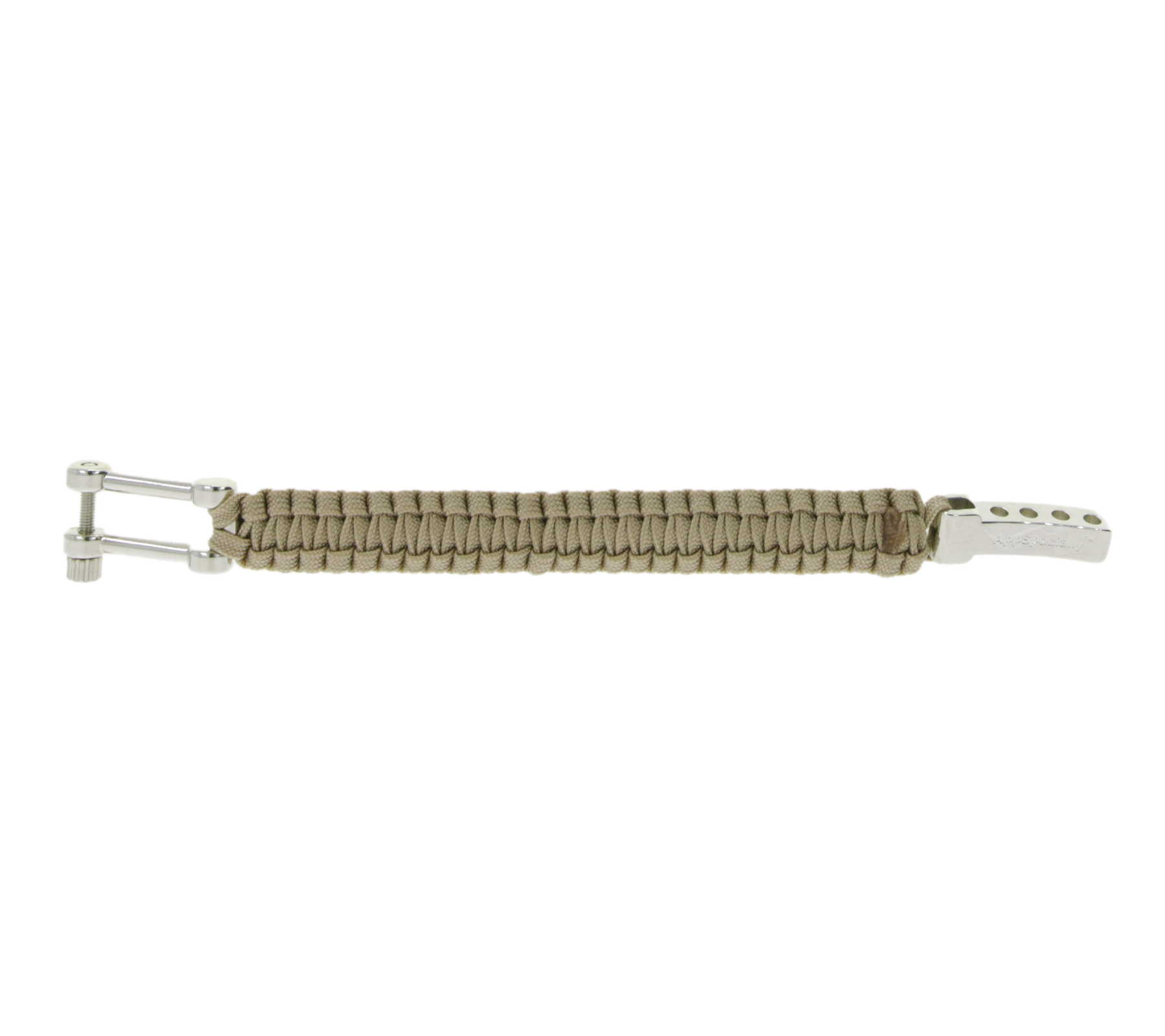 I-BRACE Paracord Armband Survival-Seil zum Armband geflochten aus reißfestem Parachute Cord 550 Cord IB1019 Beige