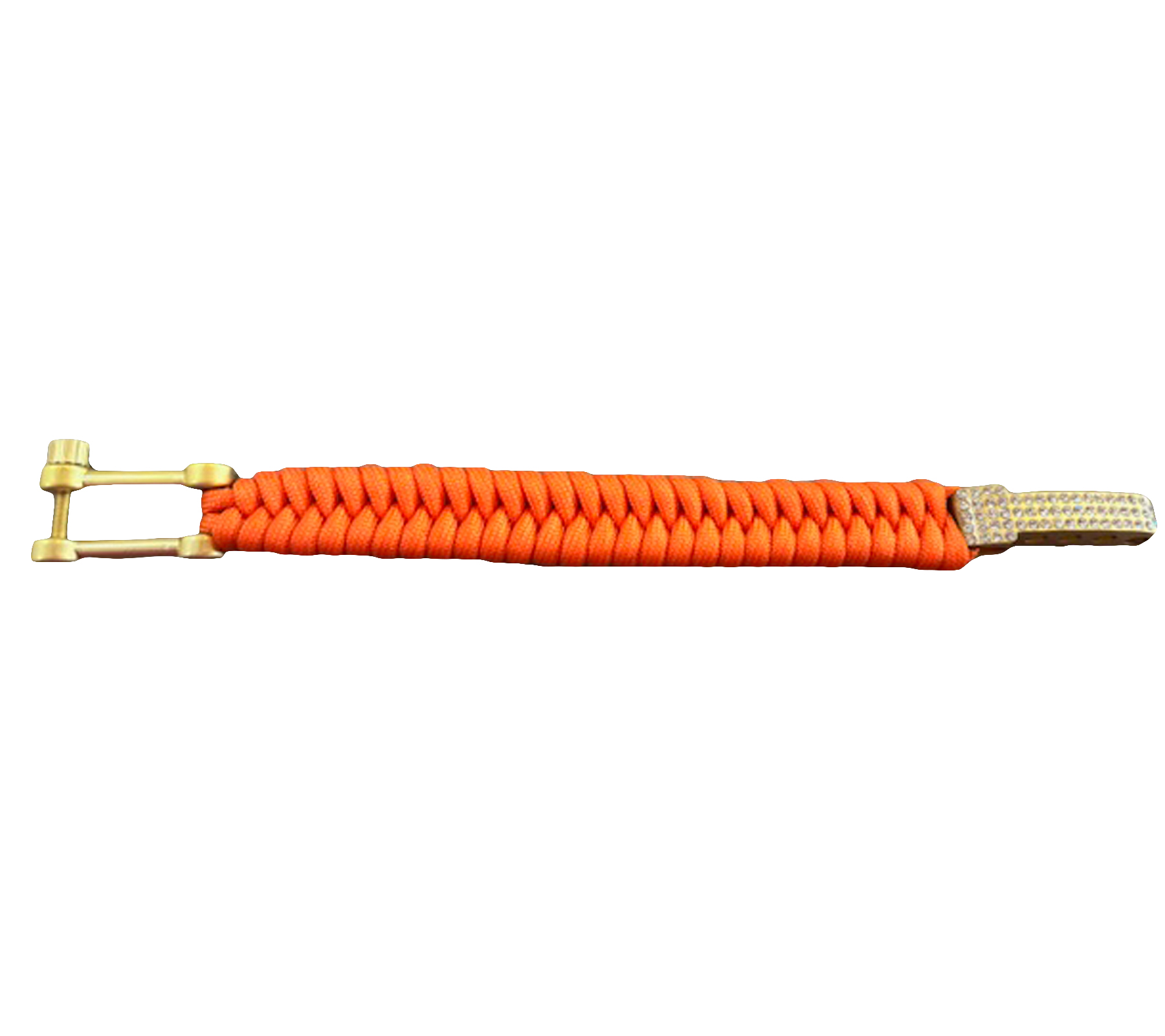 I-BRACE Paracord Armband Survival-Seil zum Armband geflochten aus reißfestem Parachute Cord 550 Cord IB1051 Orange