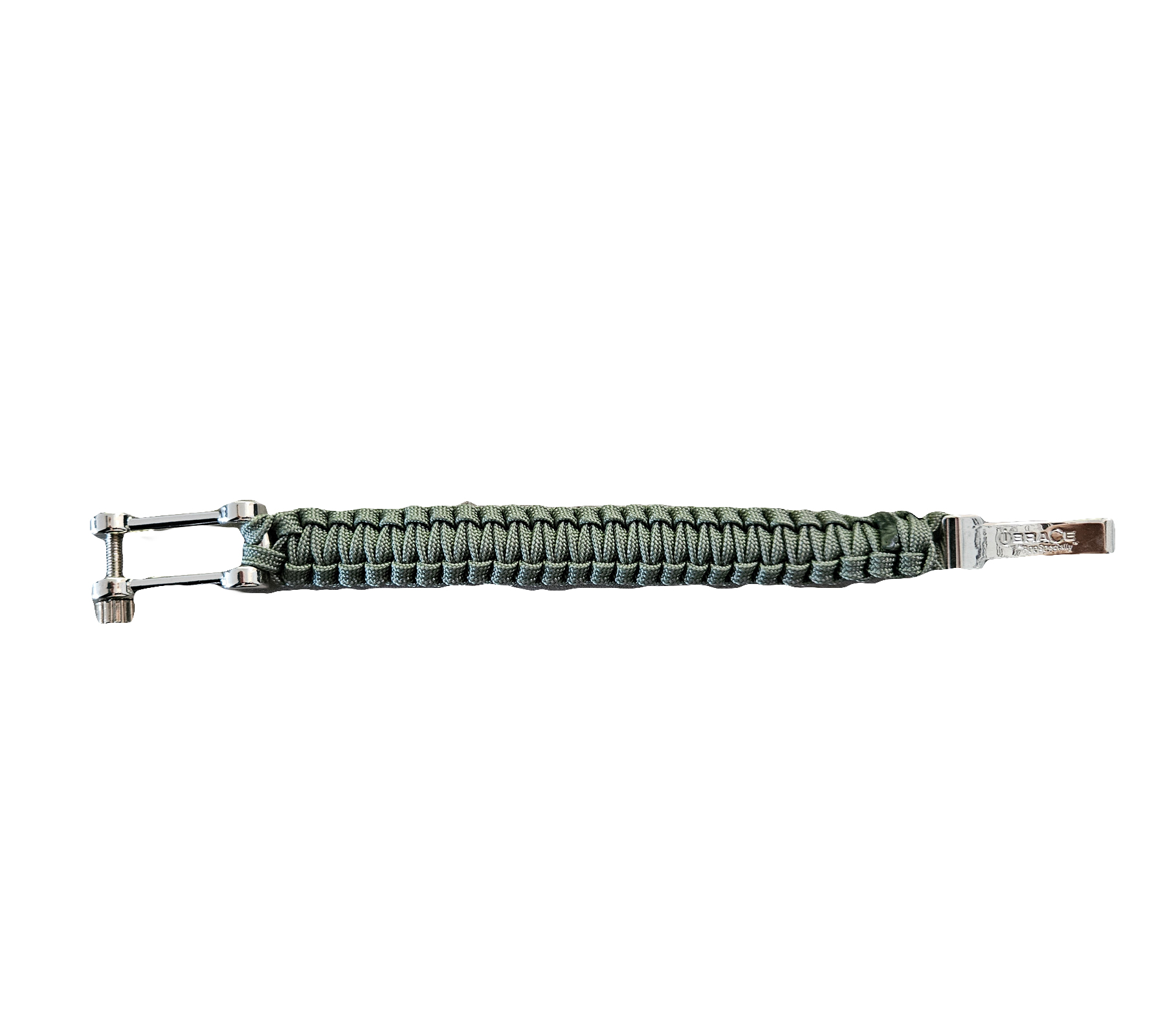 I-BRACE Paracord Armband Survival-Seil zum Armband geflochten aus reißfestem Parachute Cord 550 IB1020 Grau