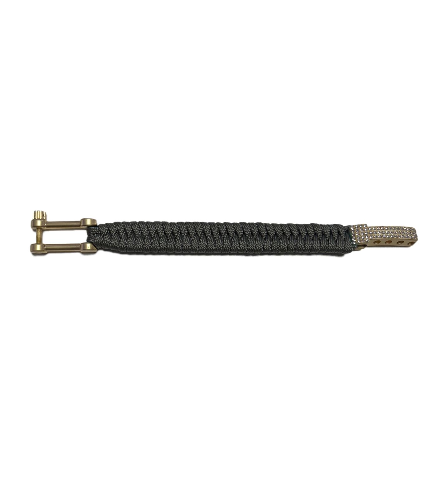 I-BRACE Paracord Armband Survival-Seil zum Armband geflochten aus reißfestem Parachute Grau