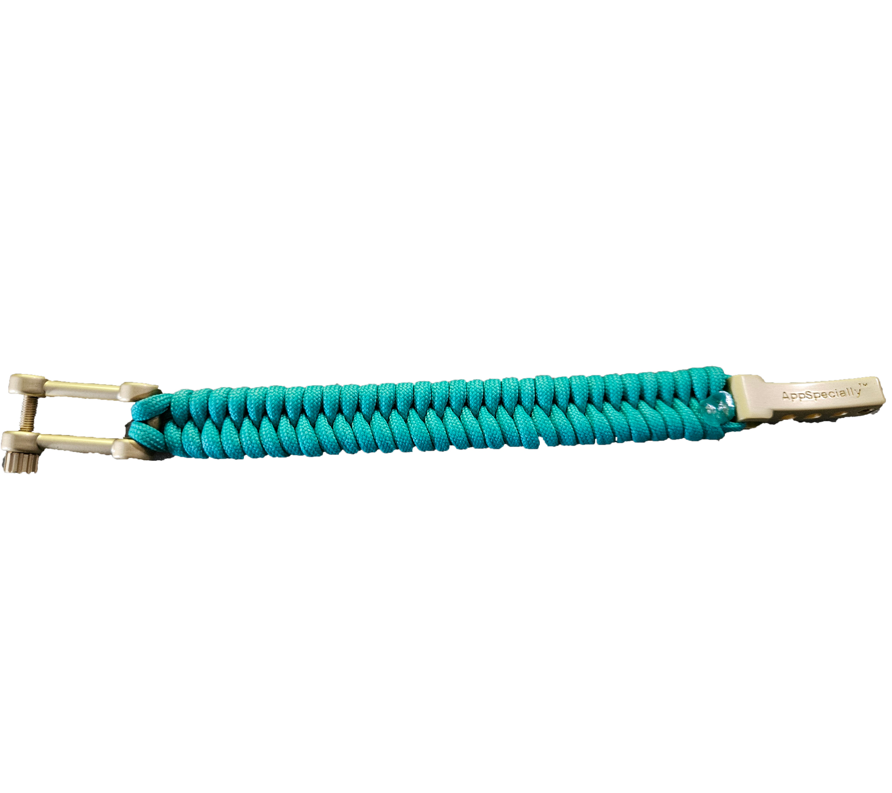 I-BRACE Paracord Armband Survival-Seil zum Armband geflochten aus reißfestem Parachute Türkis