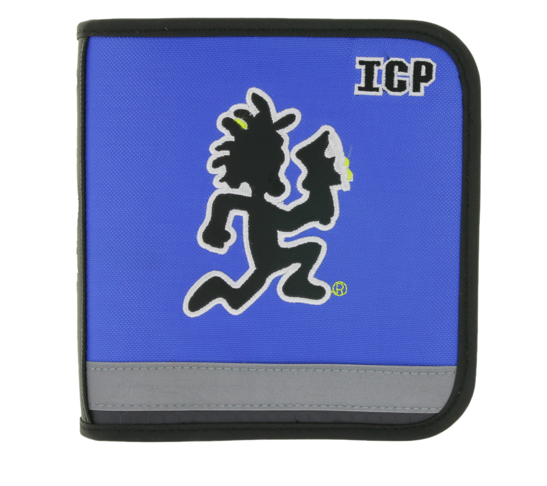INSANE CLOWN POSSE CD-Hülle von der Horrorcore Rap-Band reflektierend für 24 CD´s Blau/Schwarz/Weiß/Gelb