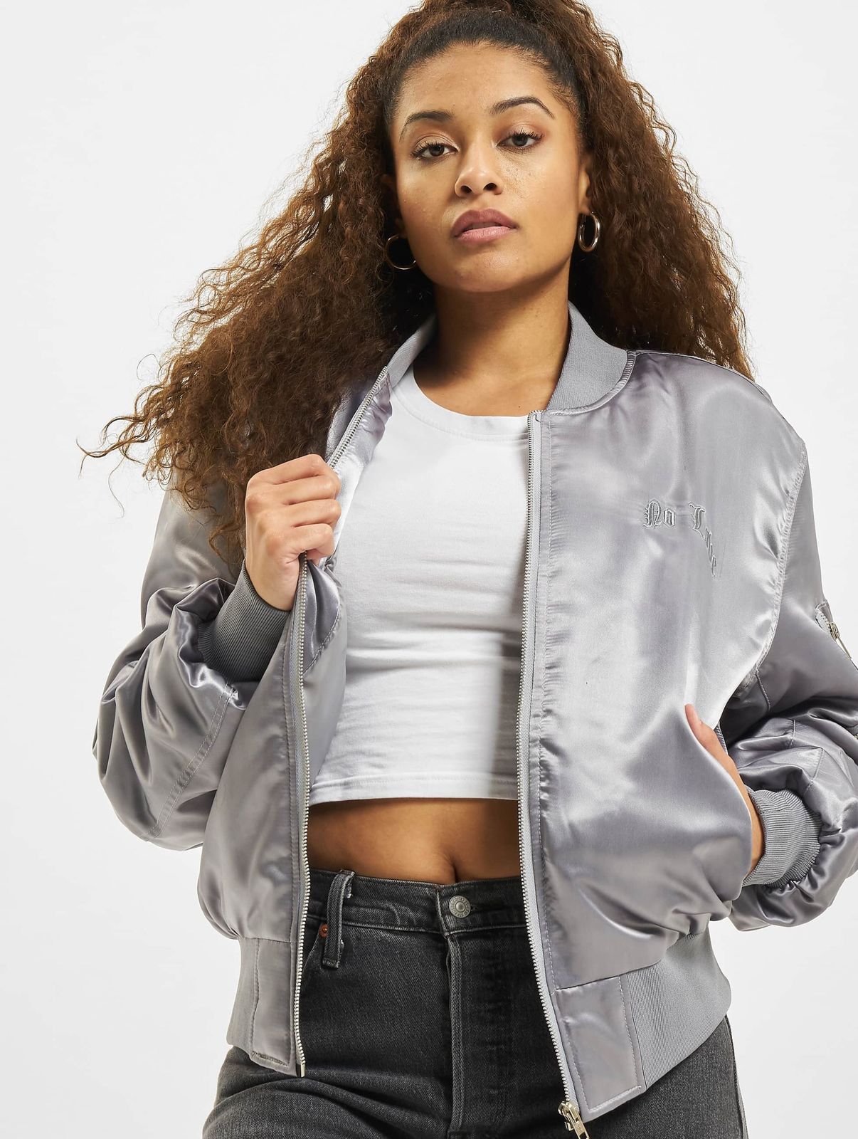 KEINE LIEBE Old Bomber Bomberjacke blau