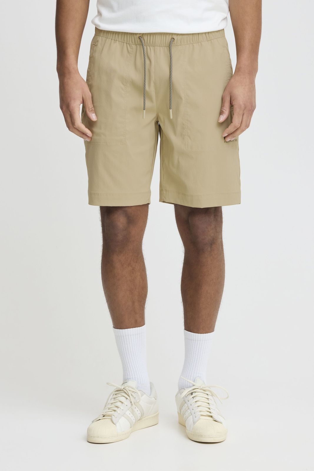 klassische BLEND BHEdgar Herren Shorts mit Logoprint Freizeitshorts 20717890-161315 Beige