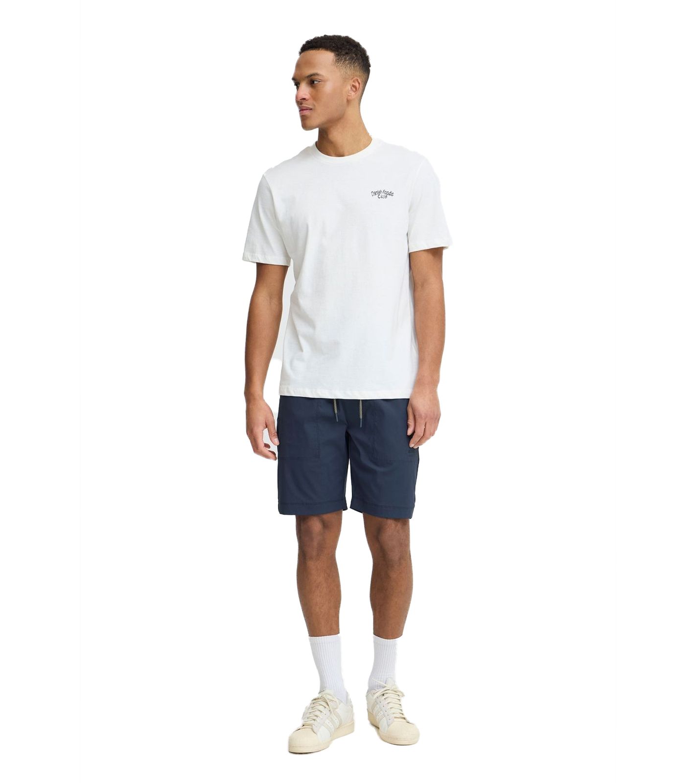 klassische BLEND BHEdgar Herren Shorts mit Logoprint Freizeitshorts 20717890-194024 Blau
