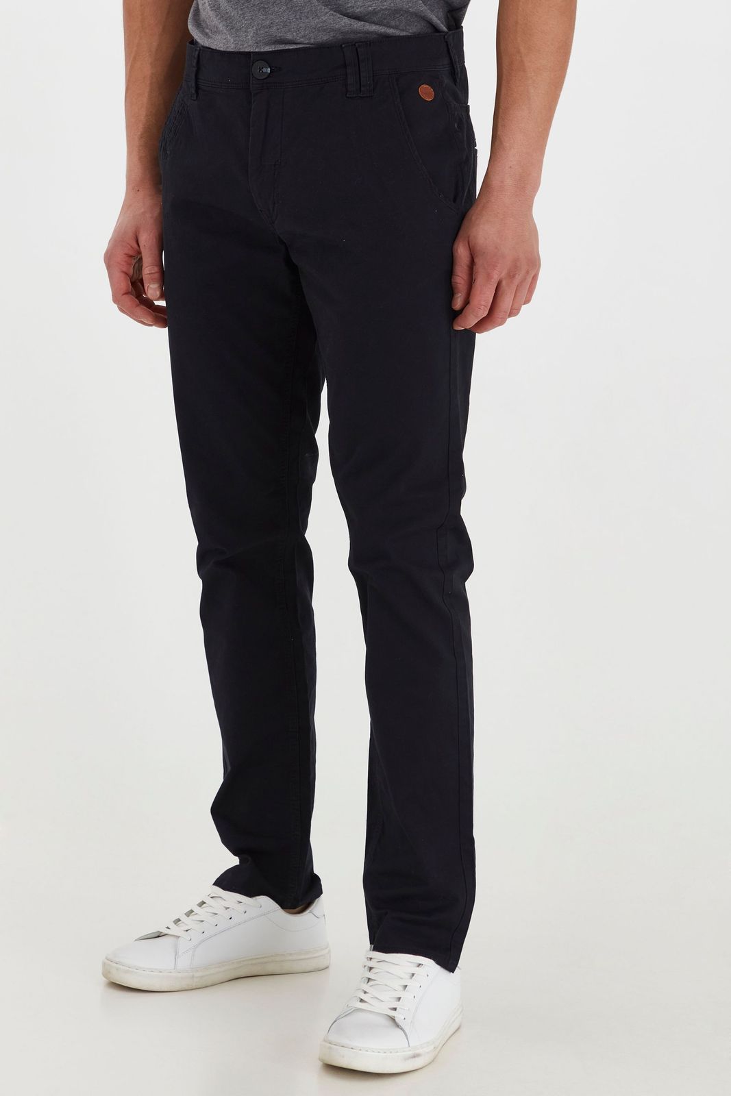 klassische BLEND BHTromp Herren Chinohose mit Reißverschluss Stoffhose 20703188ME-70155 Schwarz