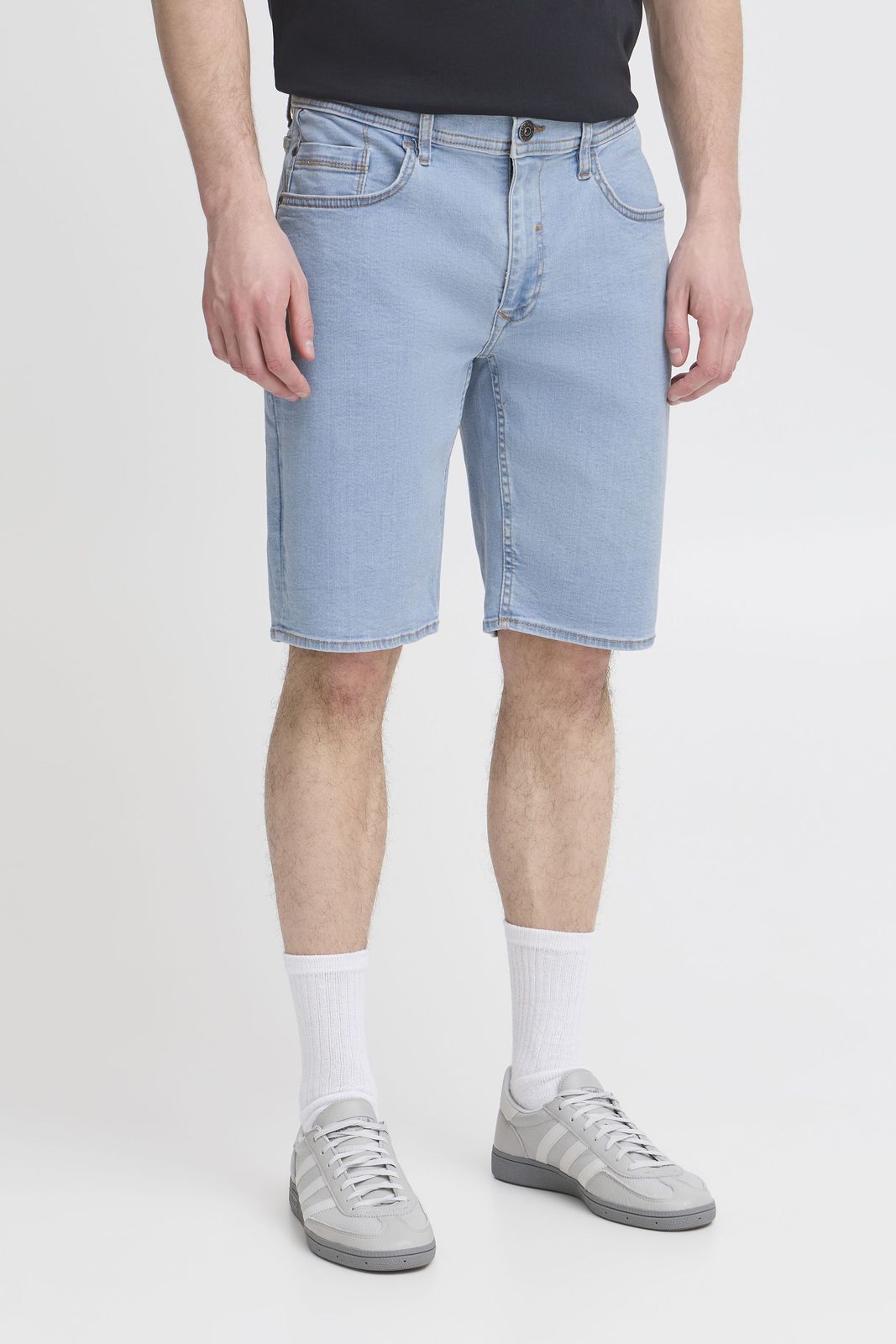 klassische BLEND BHTwister Herren Jeansshorts mit Label-Detail Denimshorts 20717730-200290 Blau
