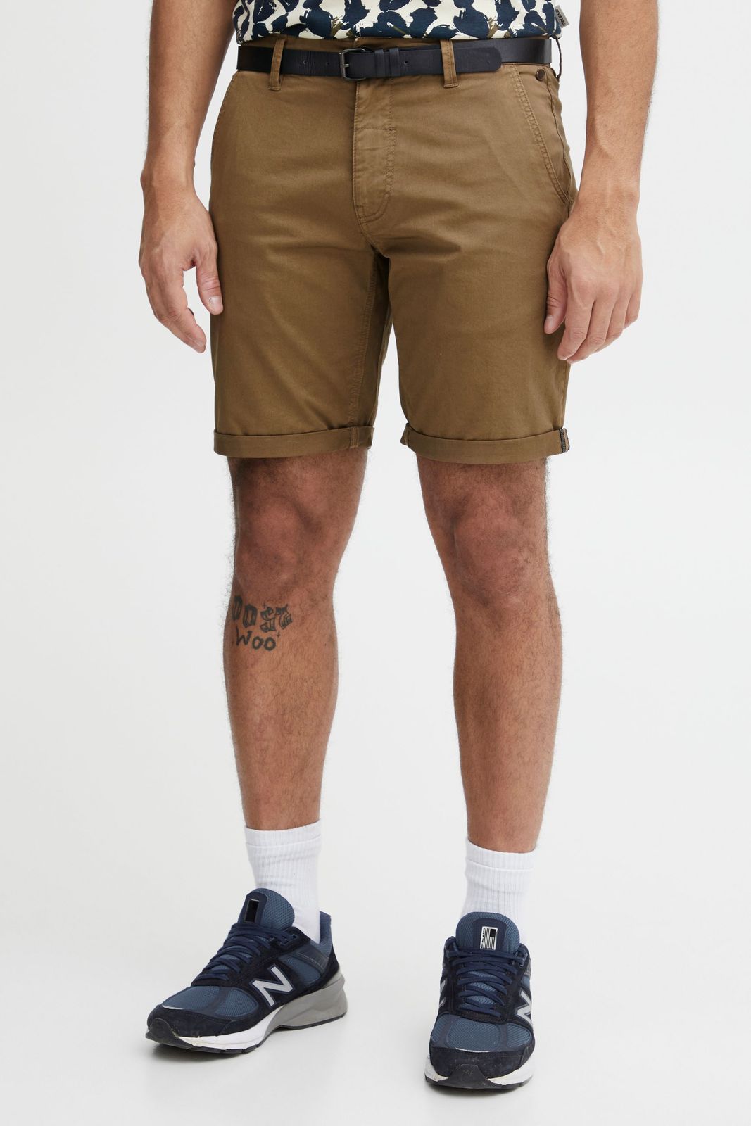 klassische BLEND Herren Chino Shorts mit Reißverschluss Shorts 20715128-181018 Braun