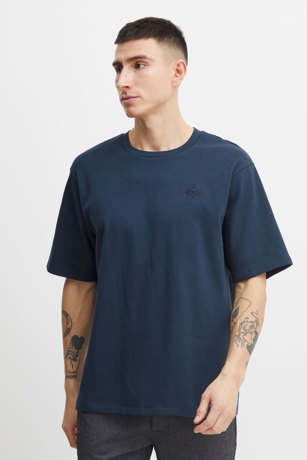 klassisches 11 PROJECT PROlie Herren T-Shirt mit Rundhals Shirt 20715932ME-194024 Blau