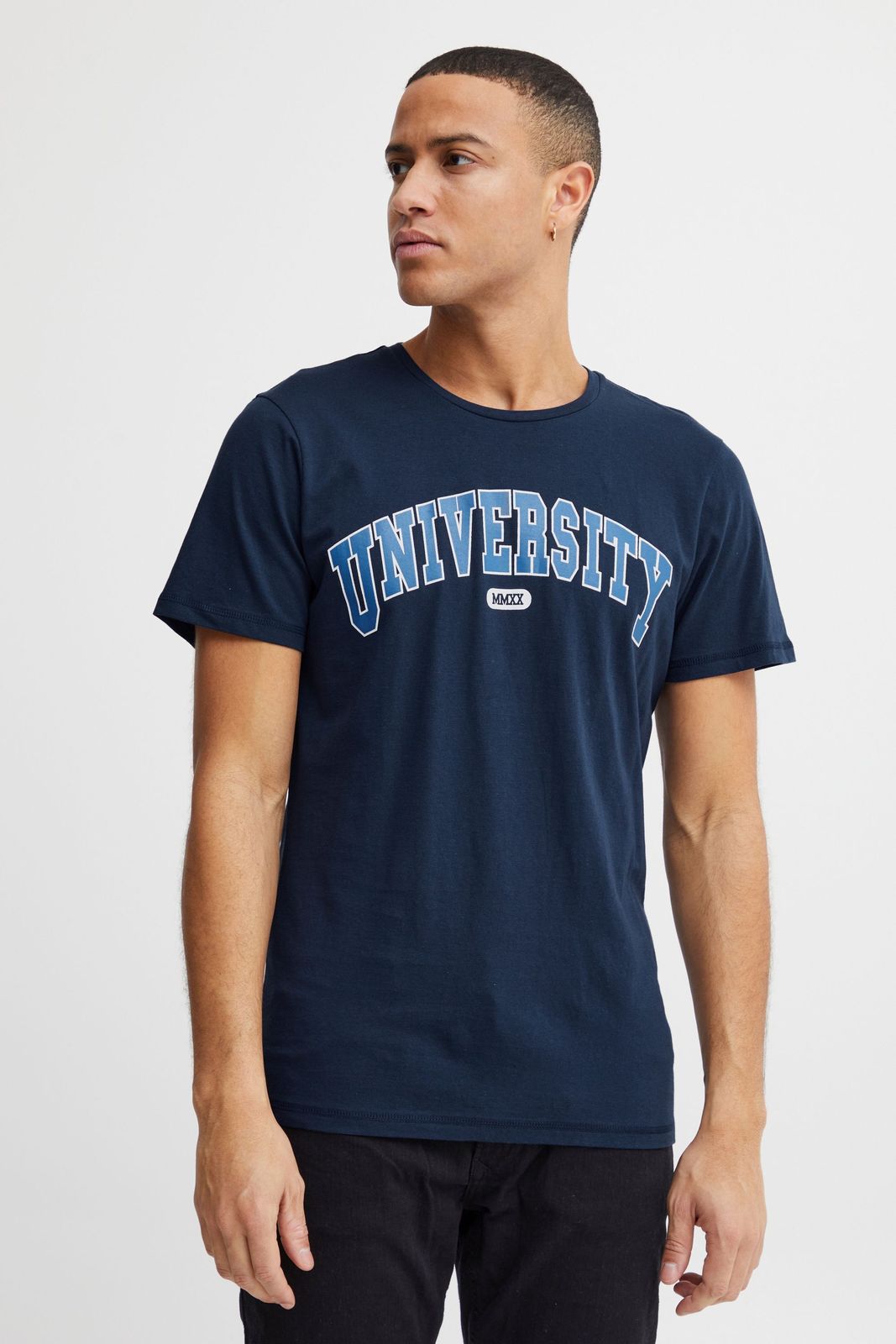 klassisches 11 PROJECT PRSit Herren T-Shirt mit Rundhals Shirt 20715957ME-194024 Blau