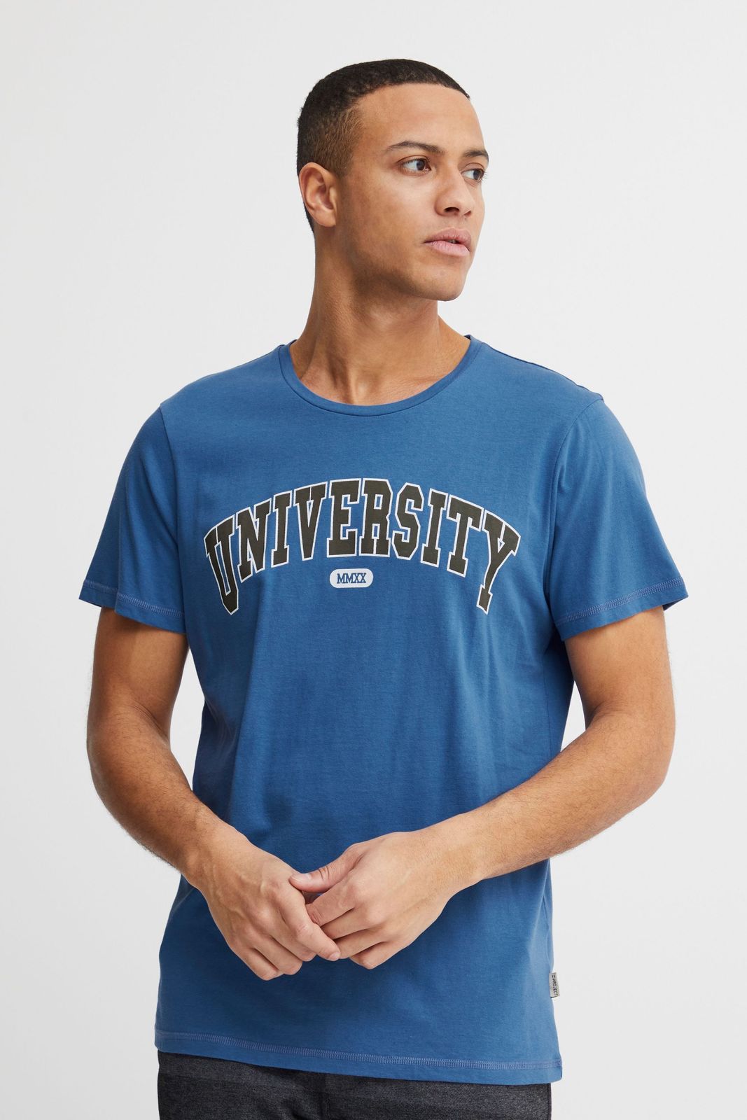 klassisches 11 PROJECT PRSit Herren T-Shirt mit Rundhals Shirt 20715957ME-194039 Blau