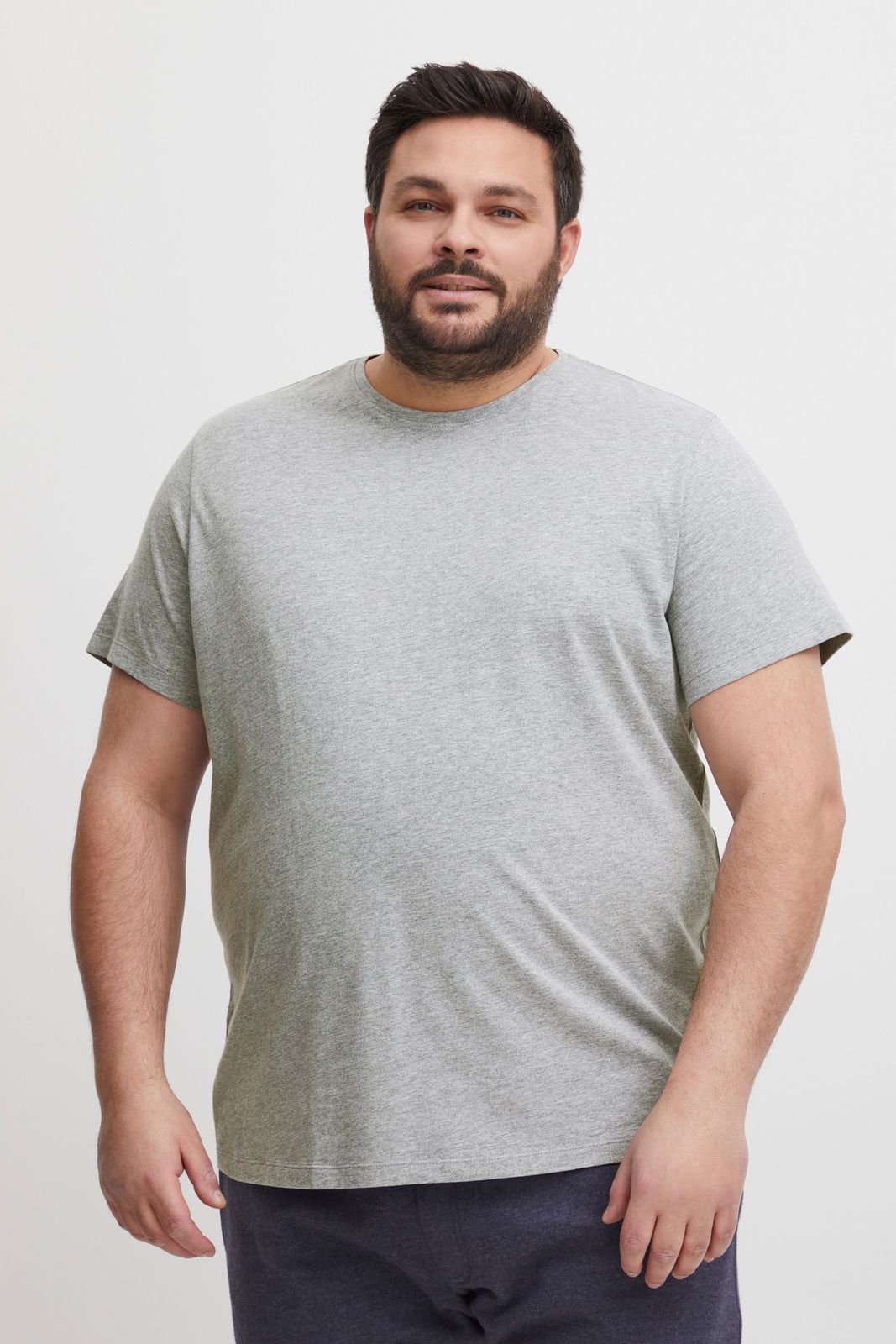 klassisches BLEND BHGila BT Herren T-Shirt mit Rundhals Shirt Große Größen 20716315ME-110601 Weiß