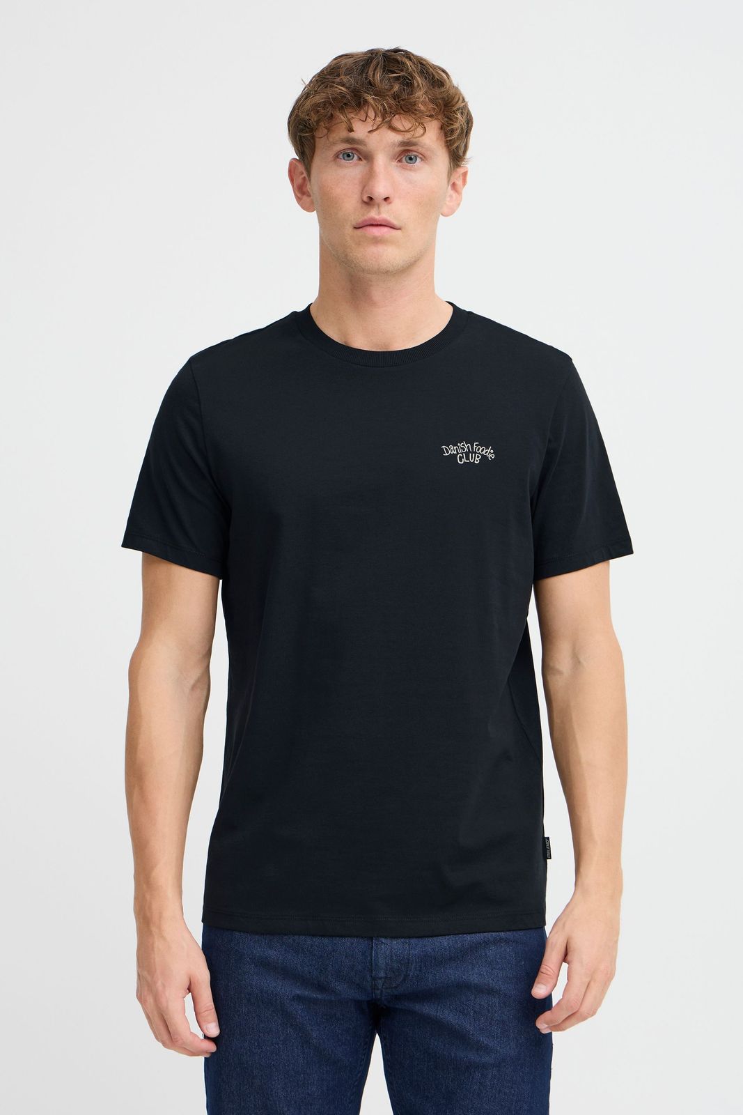 klassisches BLEND BHJamey Herren T-Shirt mit Rundhals Shirt 20717774-194007 Schwarz