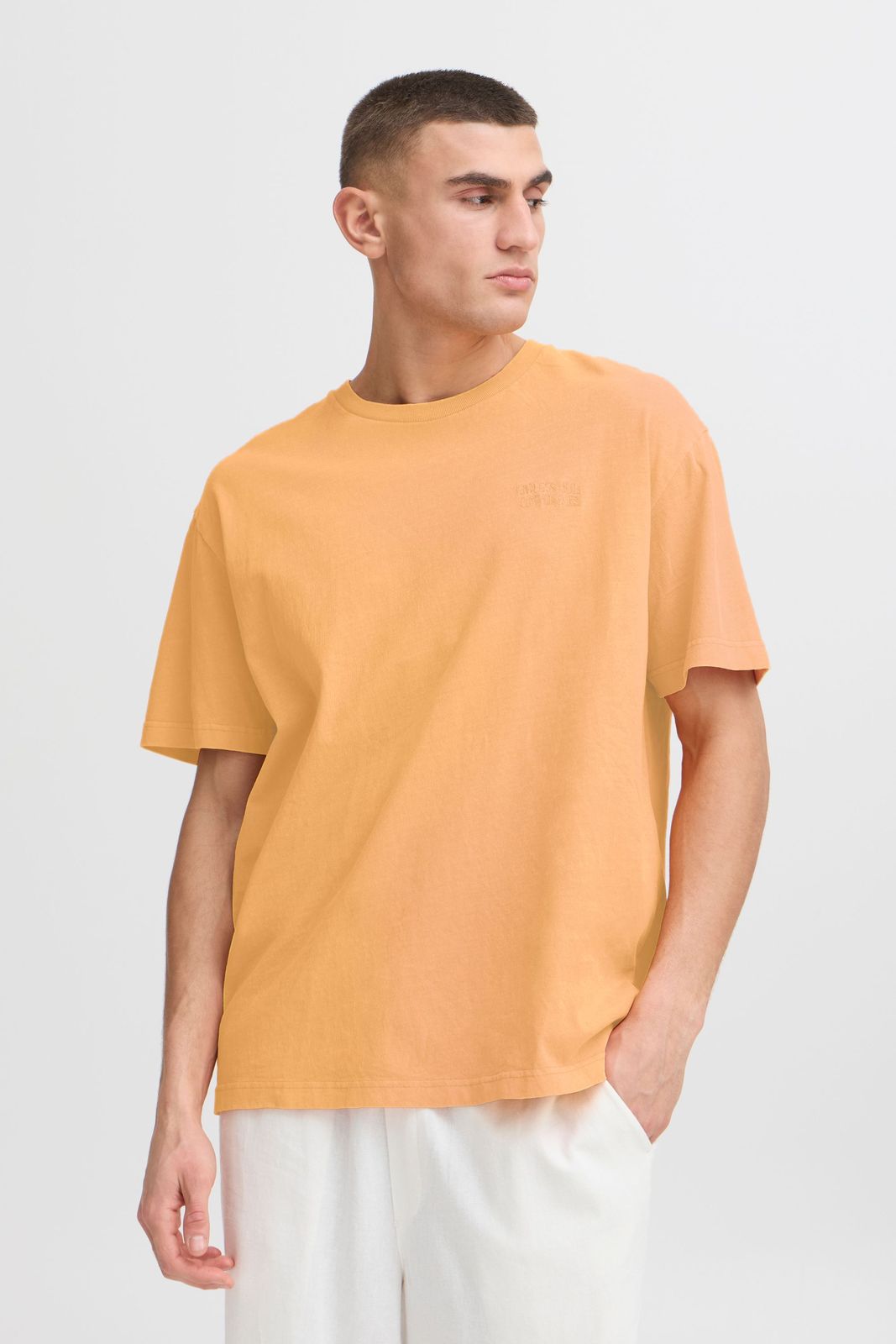 klassisches SOLID SDPavlo Herren T-Shirt mit Print Shirt 21108604-161346 Orange