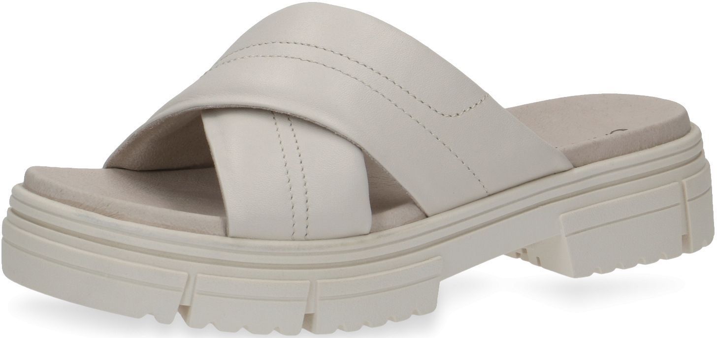 Komfortable CAPRICE Pantoletten Schlupfschuhe für Damen 9-9-27207-20 144 Weiß