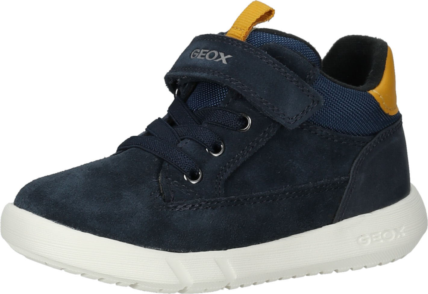 Komfortable GEOX Stiefelette Schnürschuhe für Baby - Jungen B365DA 022ME CF42Q Blau