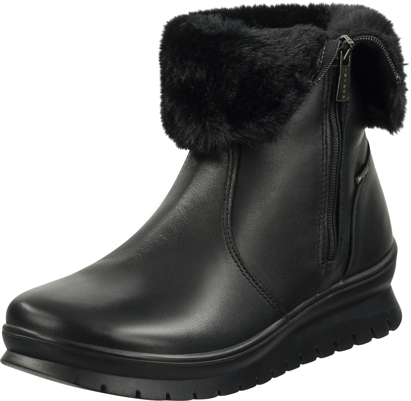 Komfortable igi&co Stiefelette Stiefelette für Damen 46599 00 Schwarz