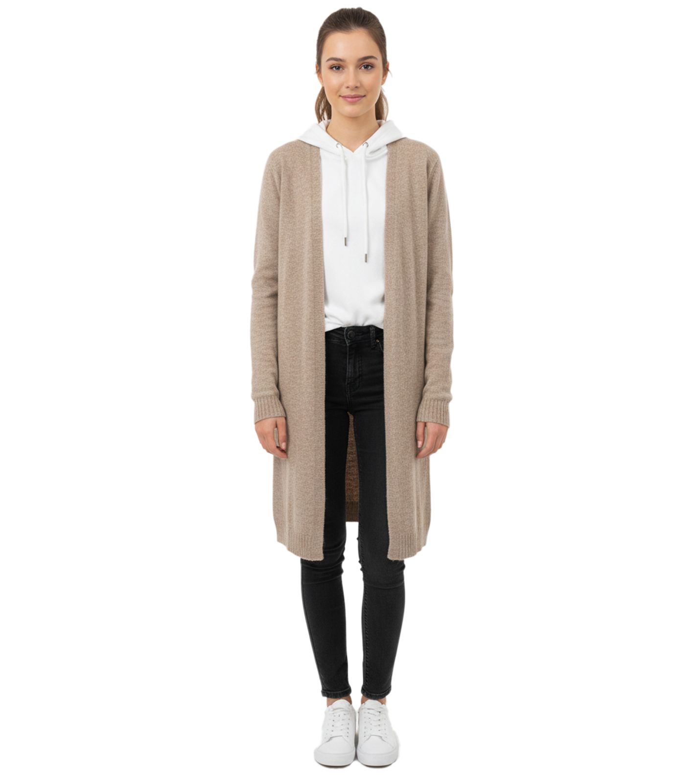 Kuschelige ESPRIT Damen Cardigan-Strickjacke Herbst-Jacke Woll-Jacke Beige