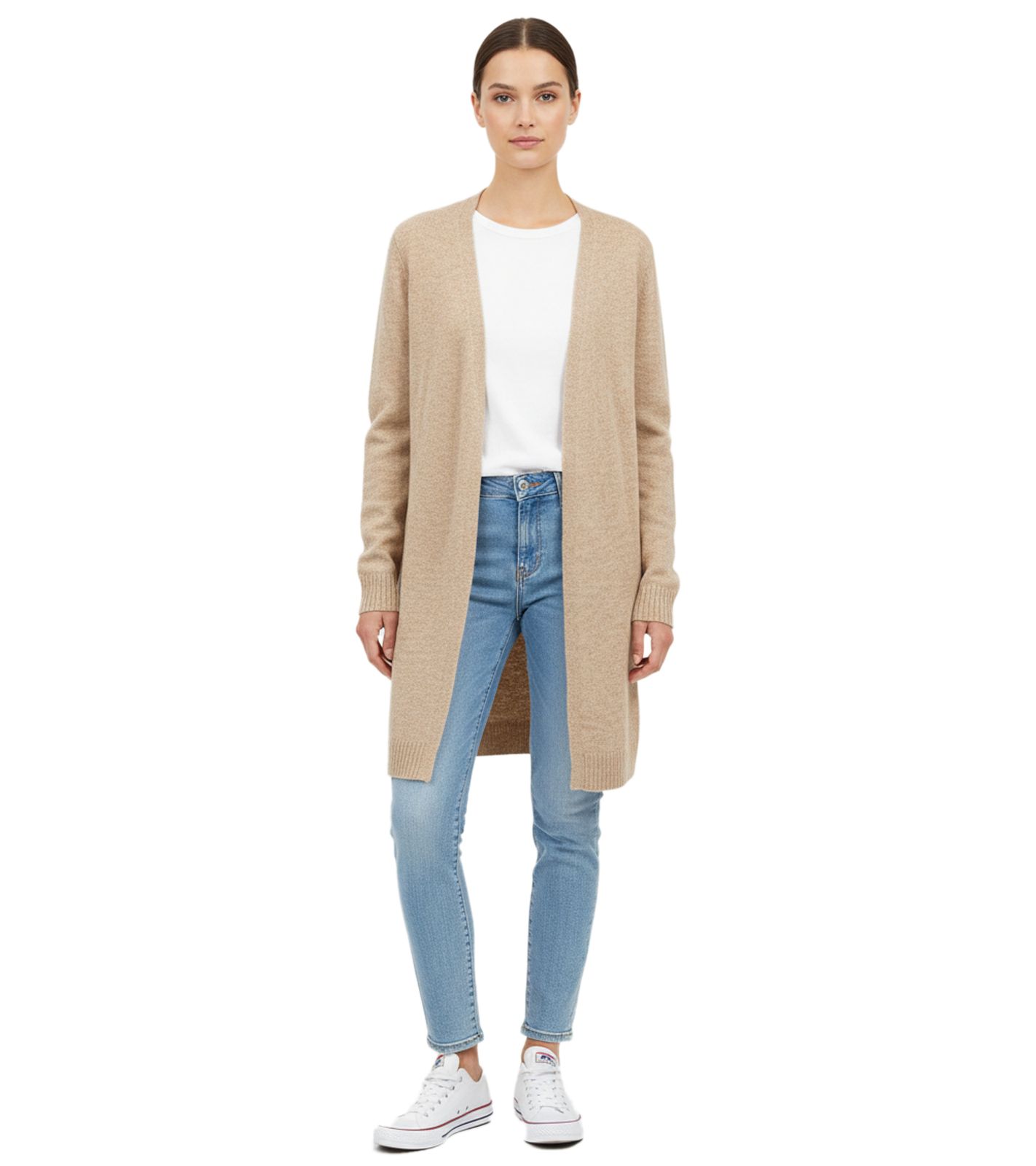 Kuschelige ESPRIT Damen Cardigan-Strickjacke Herbst-Jacke Woll-Jacke Hell-Beige