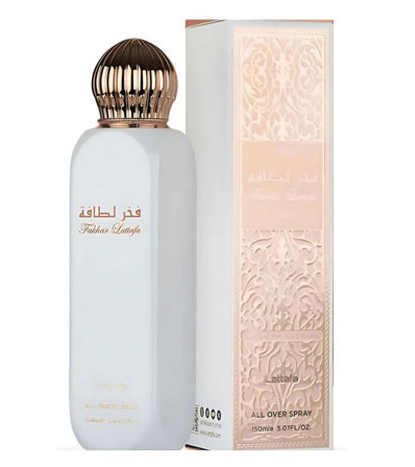 Lattafa Yara Damen All-Over-Body-Spray langanhaltender Körperspray mit sinnlich-blumigem Duft 150ml Weiß/Rosa