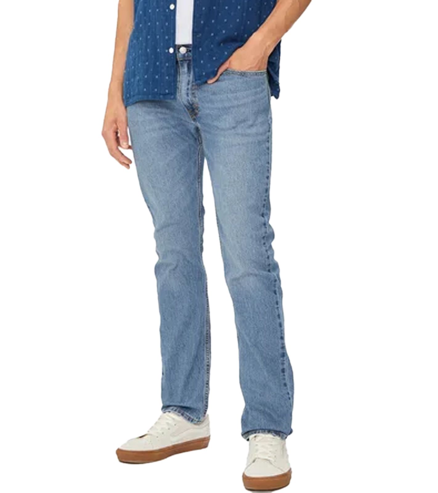 LEVI´S 511 Herren Jeans-Hose im 5-Pocket-Style Baumwoll-Hose Slim-Fit Denim-Hose 45115849 Blau