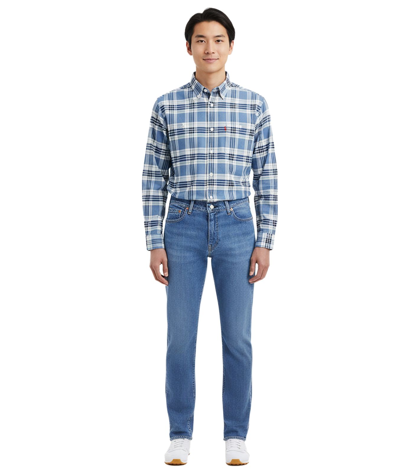 LEVI´S 511 Slim-Fit Herren Jeans-Hose schmale Denim-Hose Baumwoll-Hose 04511-5461 "Dark Indigo Worn In"-Blau