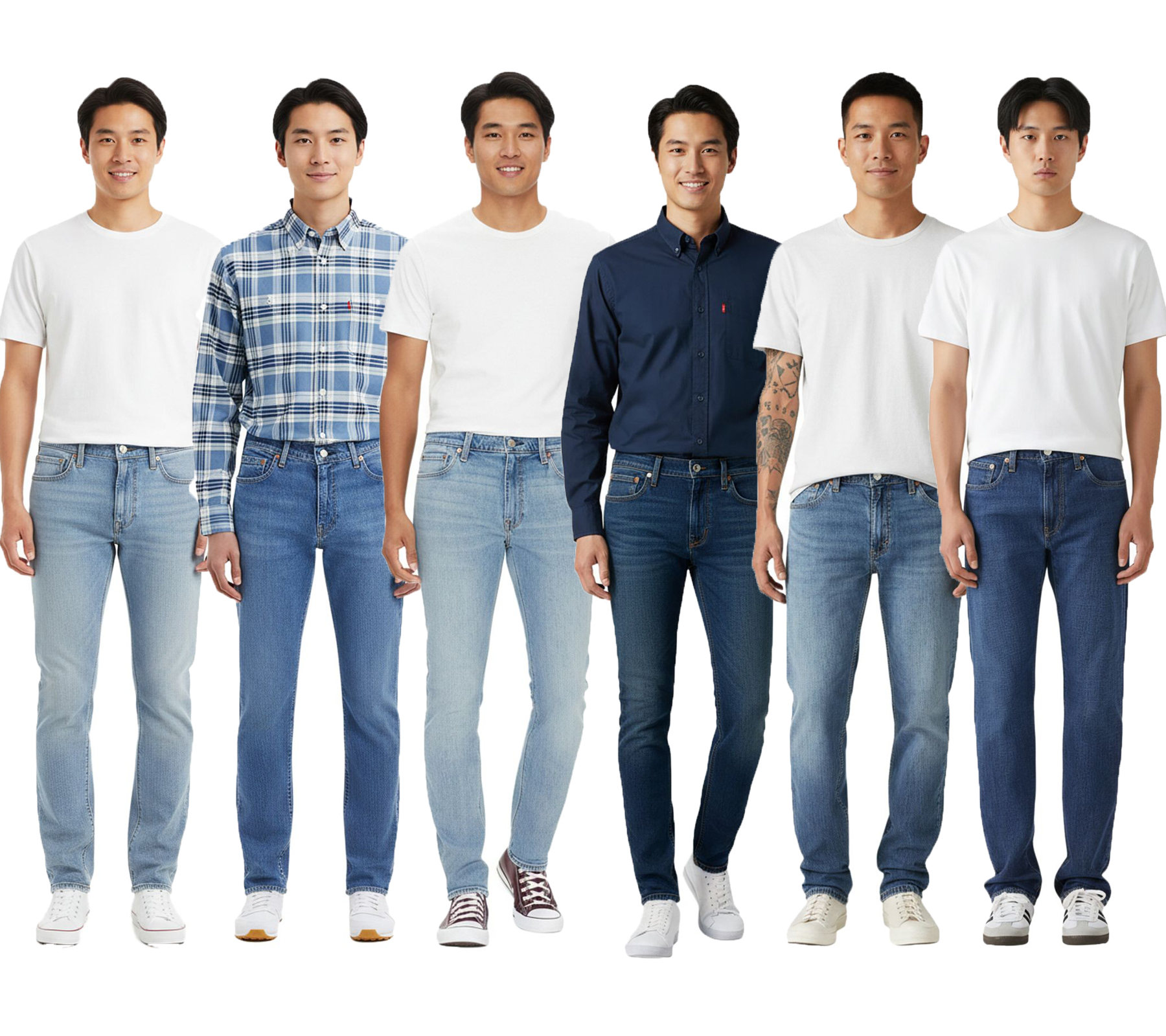 LEVI´S 511 Slim-Fit Herren Jeans-Hose schmale Denim-Hose Baumwoll-Hose 04511 in verschiedenen Ausführungen Blau