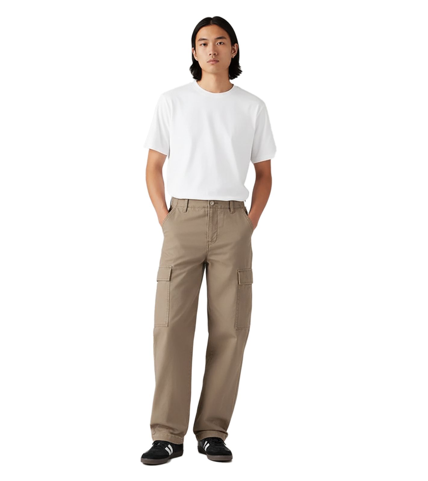 LEVI`S Herren Cargo-Hose mit geradem Bein Baumwoll-Hose A7364-0035 Beige