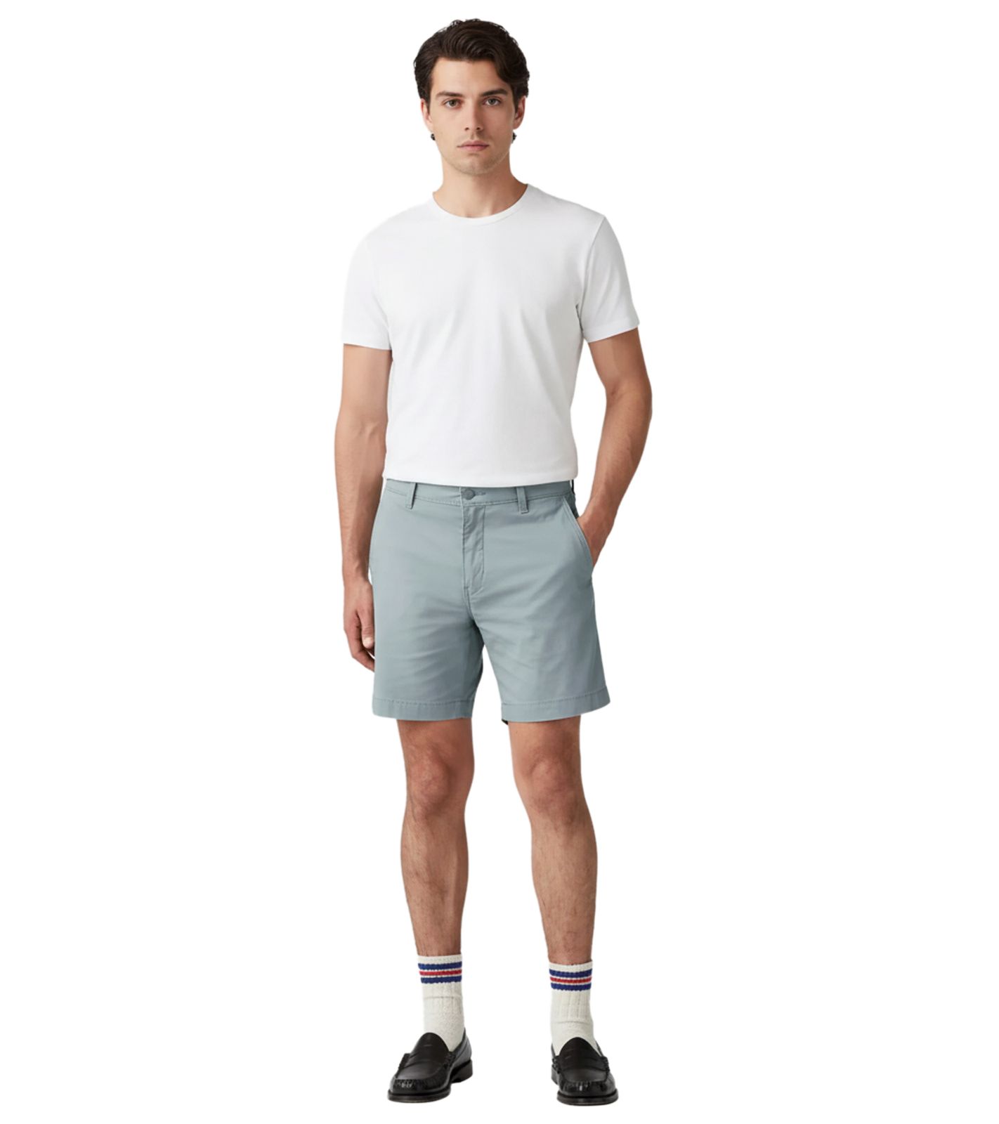 LEVI´S XX Chino Short Herren Bermuda schlichte Baumwoll-Hose 17202-0080 Blau