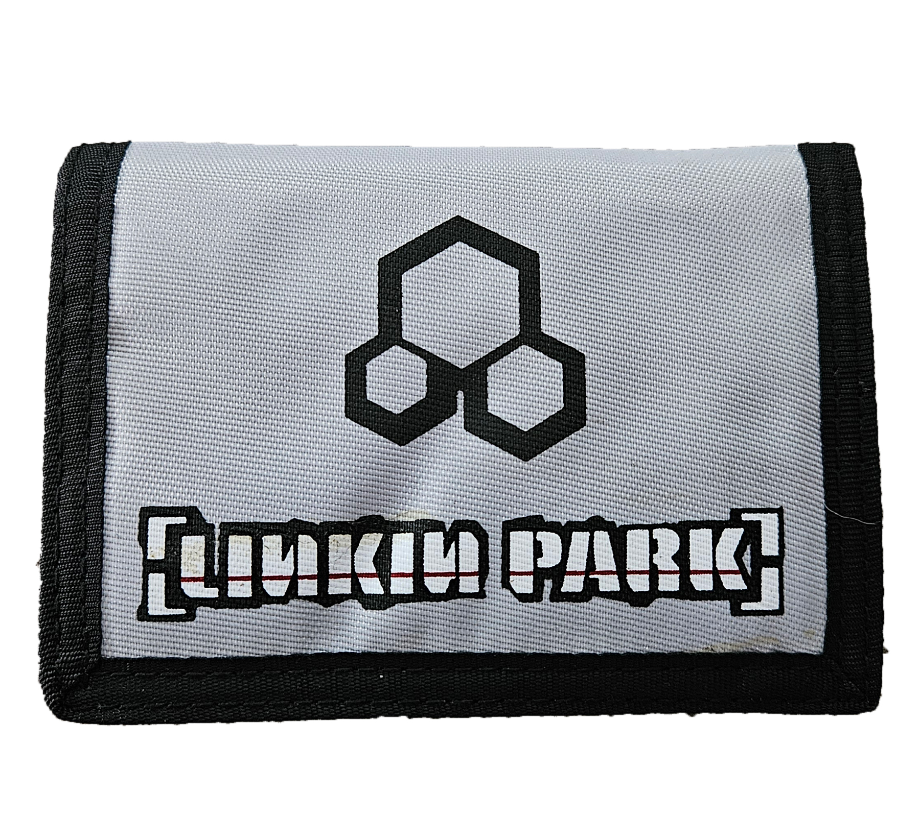 Linkin Park Stilvolle Band-Brieftasche mit Logo Design Portemonnaie Grau