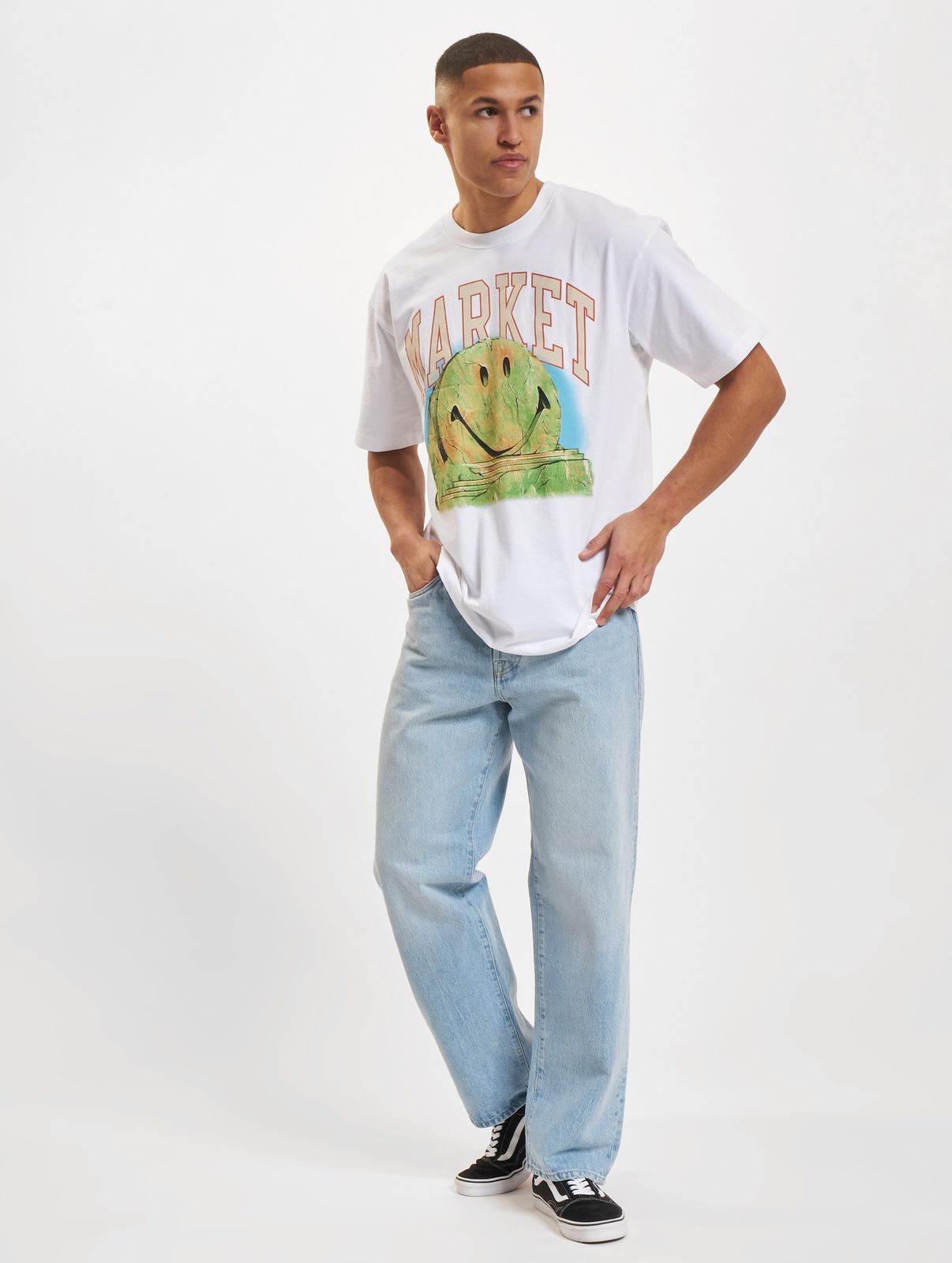 Market Smiley Out Of Body T-Shirts weiß