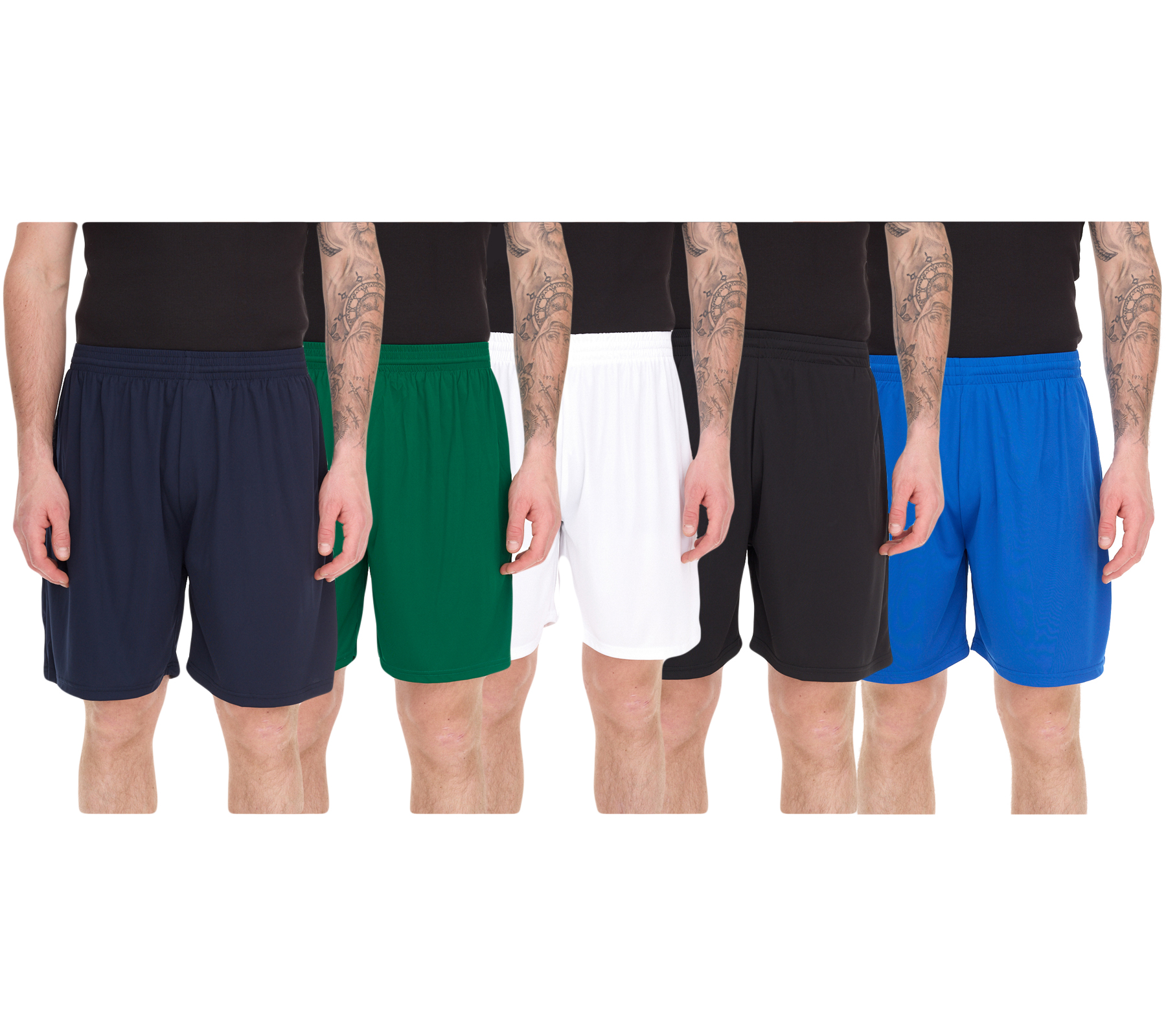masita Bogota Herren Trainings-Shorts mit Clima Tech-Technologie Sport-Hose mit Innenslip 2101 Schwarz, Dunkelblau, Weiß, Blau oder Grün
