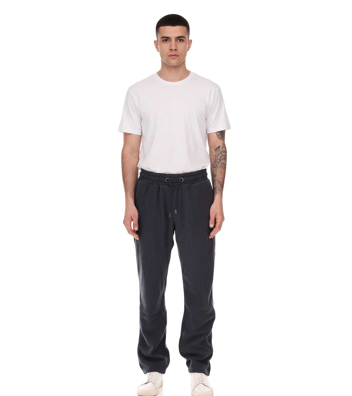 MAUI SPORTS Herren Fleece-Hose Freizeit-Jogger Homewear Oeko-Tex 100 zertifiziert 9087474 Grau