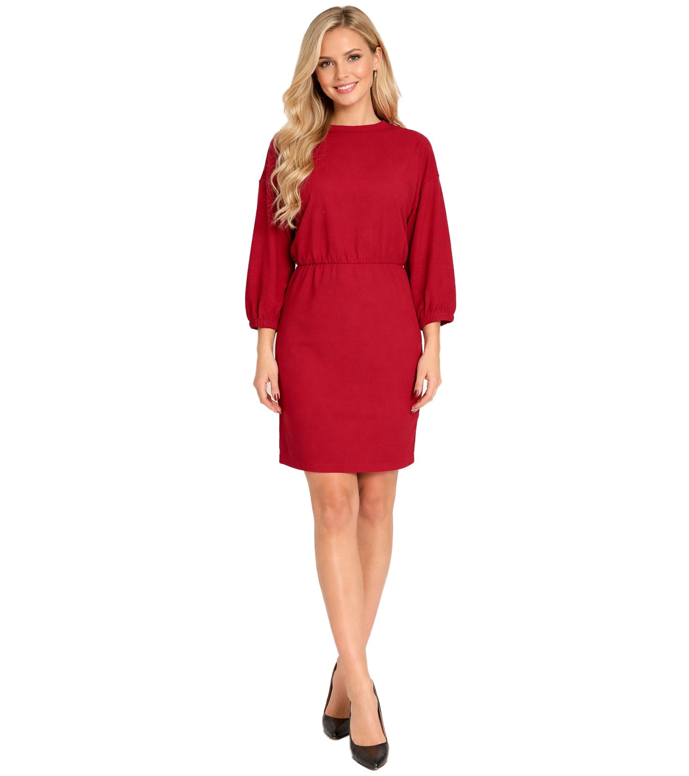 melrose Mini-Kleid Damen Sommerkleid Milanokleid 3/4 Arm 13368060 Rot